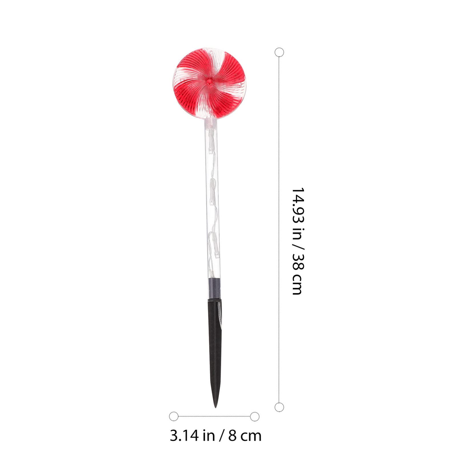 Solar Candy Lawn Lights Outdoor - 12 Pack Decorative Garden Lights, Waterproof Solar Powered LED Landscape Lighting for Yard, Pathway, Patio, and Garden Decor - Perfect for Halloween, Christmas, and Party Decorations