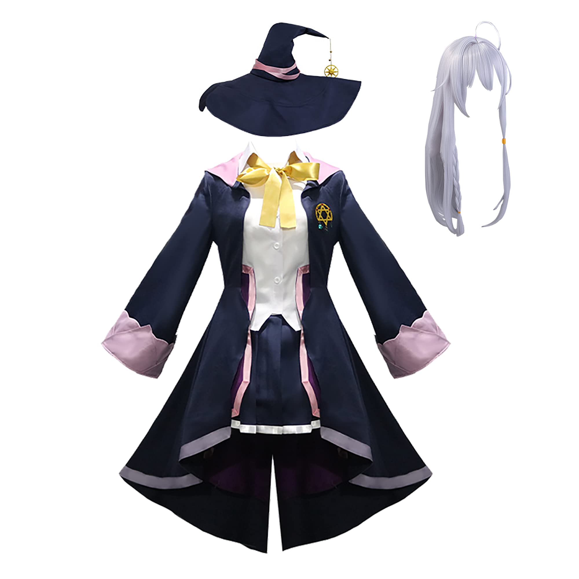 Loaii Anime Wandering Witch Elaina Cosplay Costume - Official The Journey of Elaina Uniform Dress for Women & Girls | Perfect for Halloween, Christmas Parties, Anime Conventions & Cosplay Events