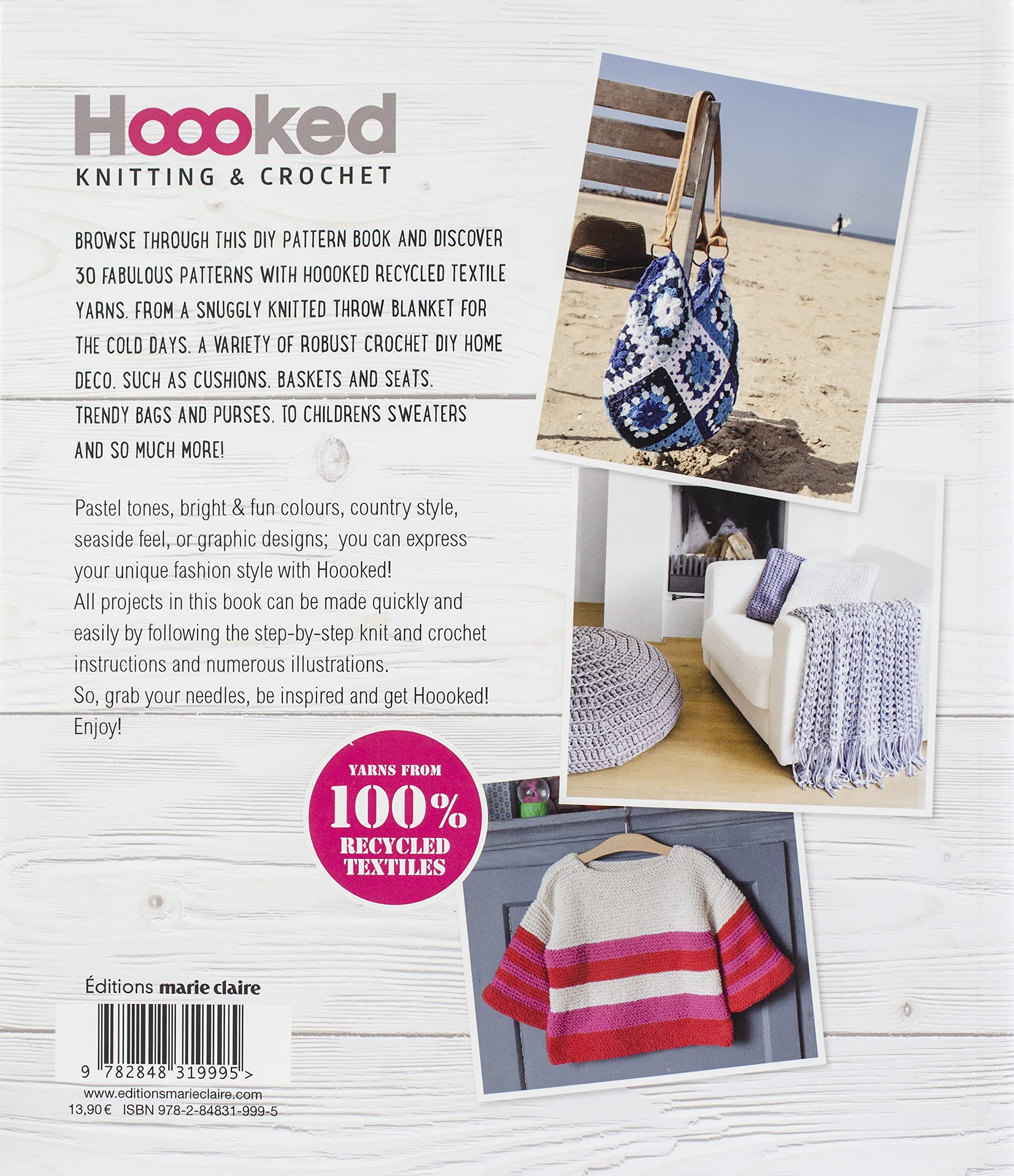Hoooked Pattern Book - Premium Crochet and Knitting Patterns for Beginners & Experts | DIY Home Decor, Gifts & Fashion Accessories | Perfect for Crafting, Scrapbooking & Creative Projects