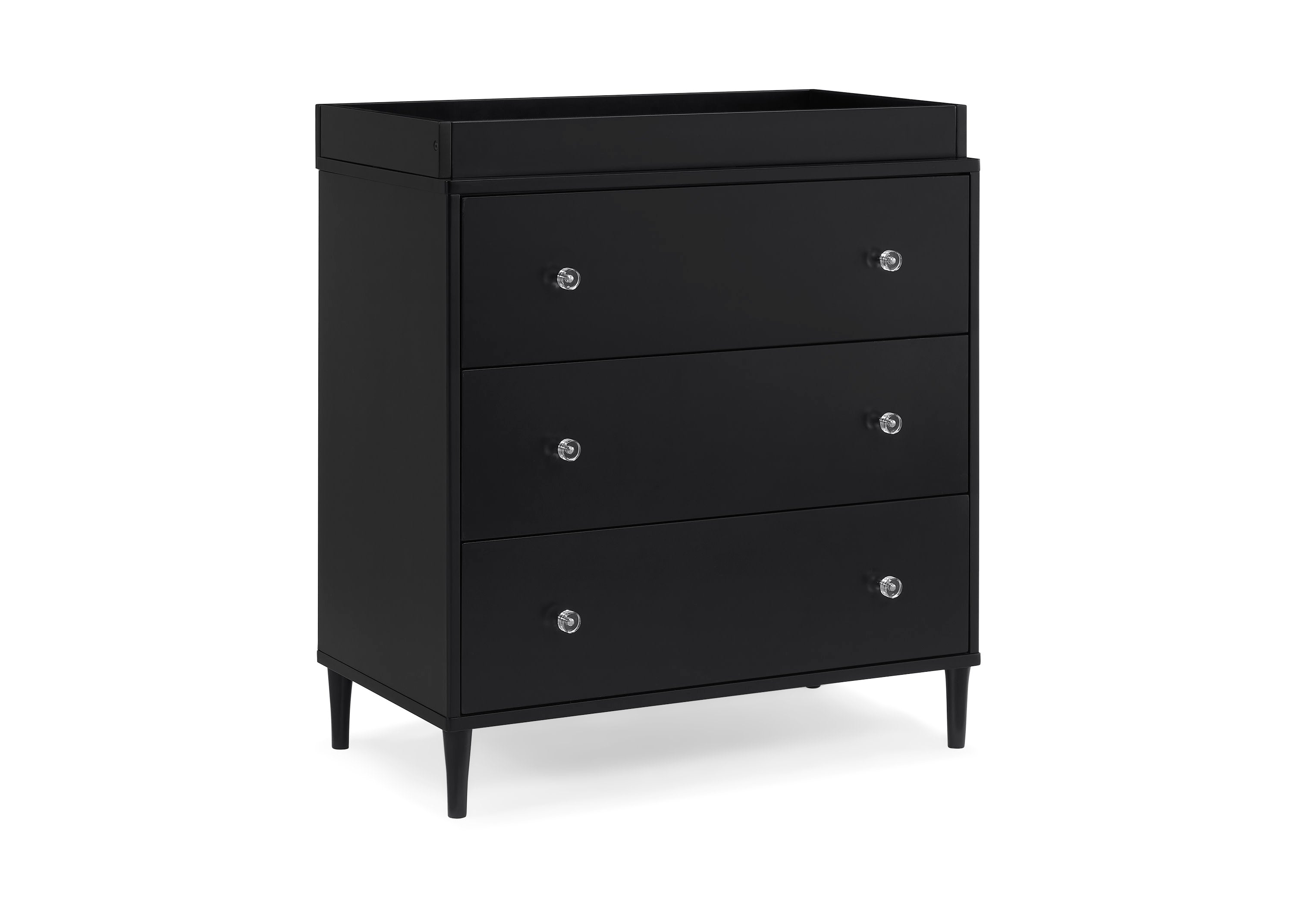 Bowie 3 Drawer Dresser with Changing Top & Interlocking Drawers - Nursery Baby Changing Table & Bedroom Storage Solution
