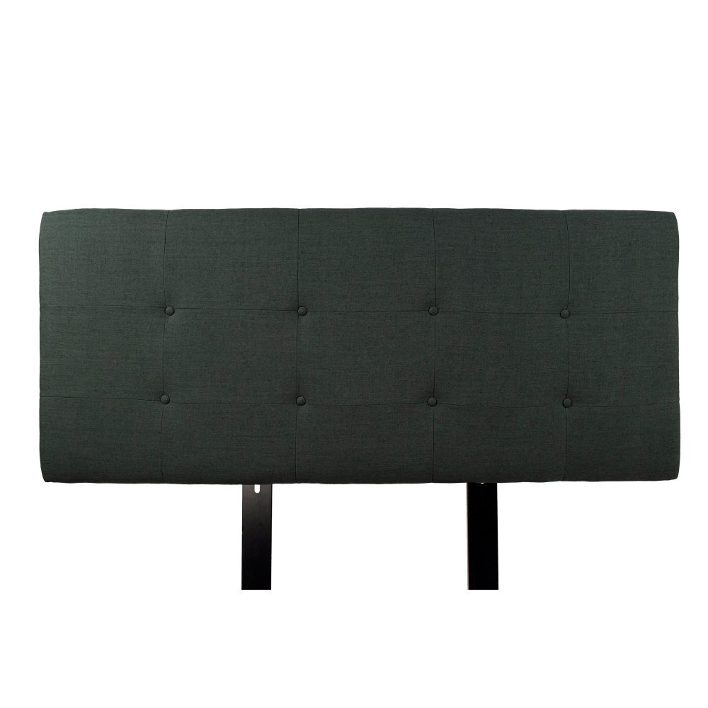 MJL Furniture Designs Ali Allure Series Modern 8-Button Tufted Adjustable Upholstered Headboard - California King Size, Charcoal Gray - Perfect for Master Bedroom Decor & Luxury Bedroom Makeover