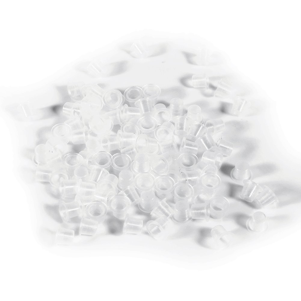 Professional Disposable Tattoo Ink Cups - Clear Plastic Pigment Caps for Tattoo Artists | Perfect for Tattoo Studios, Home Use & Professional Tattooing Sessions