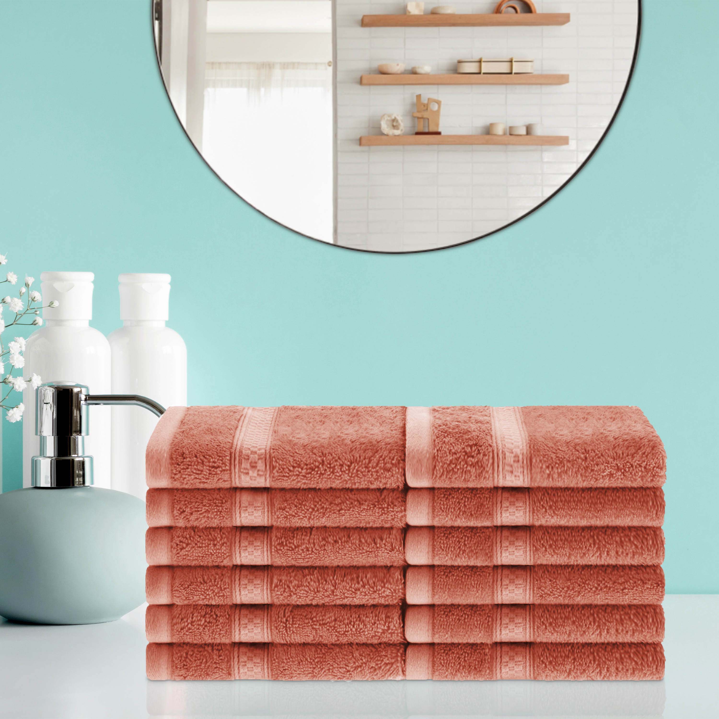 12-Piece Bamboo Rayon Blend Soft Face Towels - Eco-Friendly & Hypoallergenic for Daily Skincare & Makeup Removal
