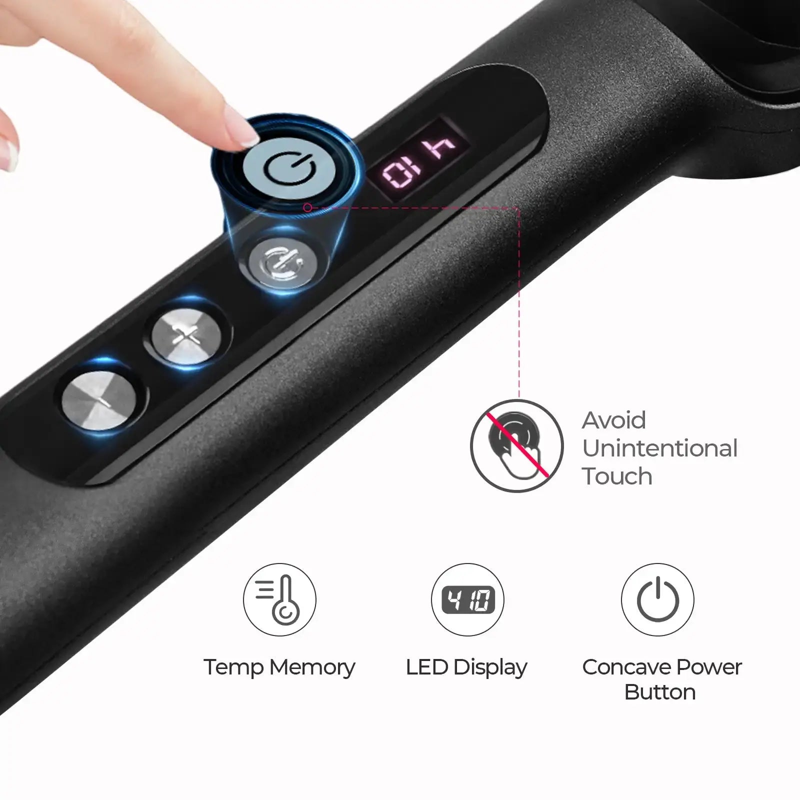 TYMO Ring Plus - 2-in-1 Hair Curling & Styling Iron with Adjustable Temperature, Perfect for Home Salon & Travel Styling