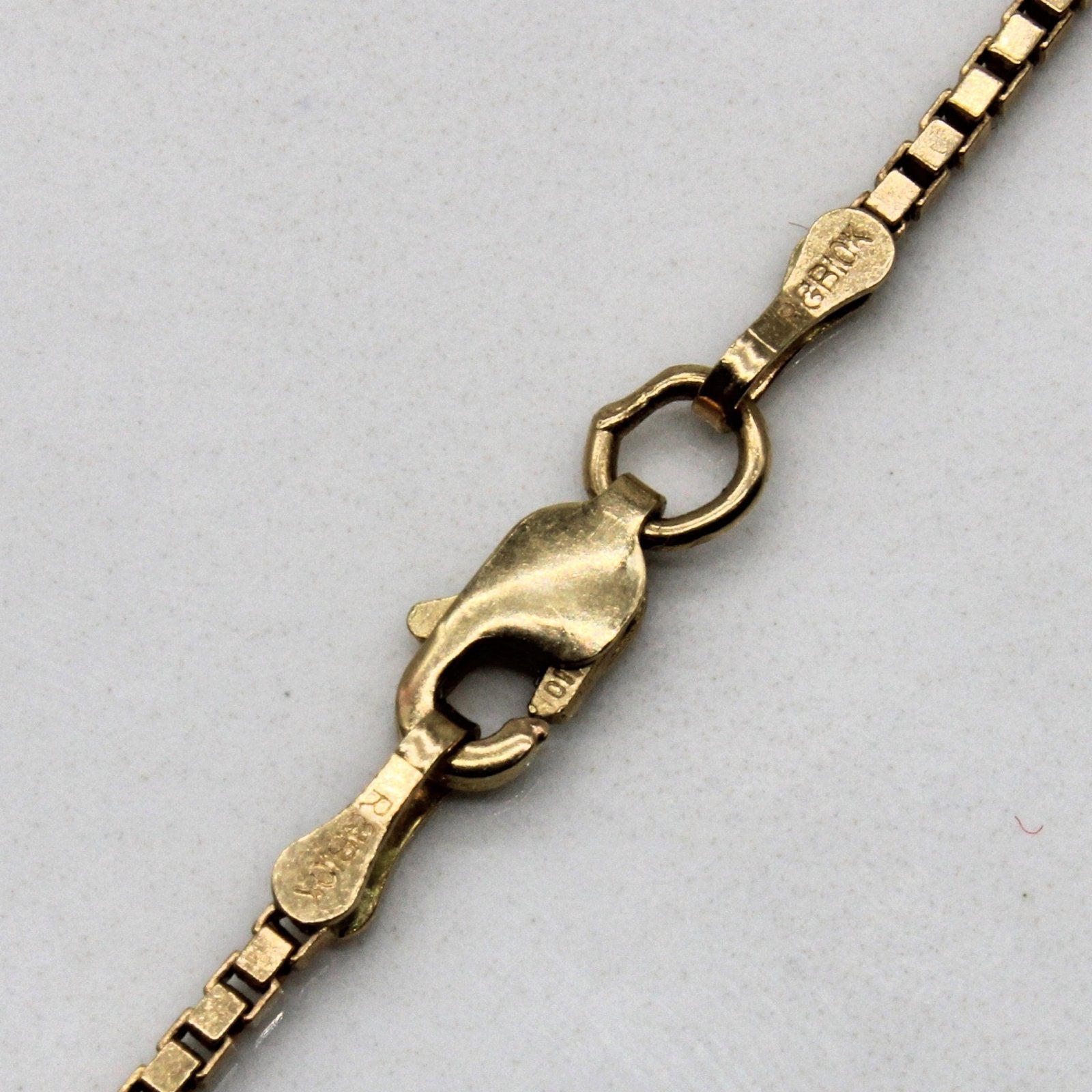 10K Yellow Gold Box Chain Necklace for Men & Women - 20 Inch Durable & Hypoallergenic - Perfect for Everyday Wear, Gifts & Special Occasions