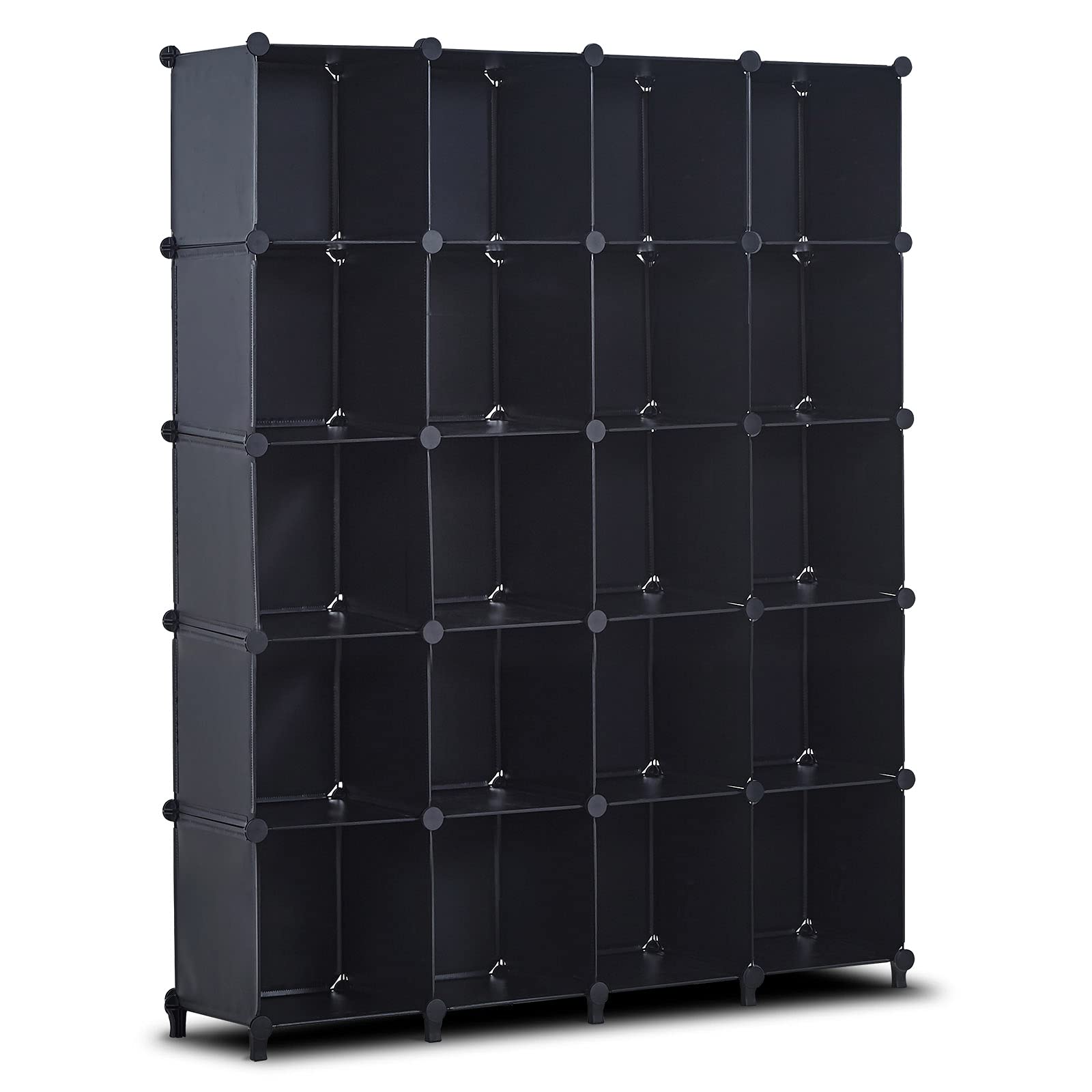 20 Cube Storage Organizer - Modular Closet Organizer with DIY Shelves for Clothes, Books, Shoes & Toys | Portable Wardrobe Cabinet for Bedroom, Nursery & Dorm Organization