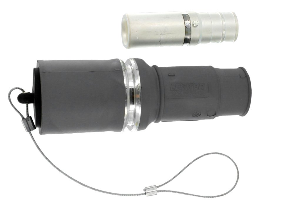 Leviton 49F64-GY 49 Series Female Plug - Heavy Duty Electrical Connector for Industrial Equipment, Power Tools & Outdoor Appliances