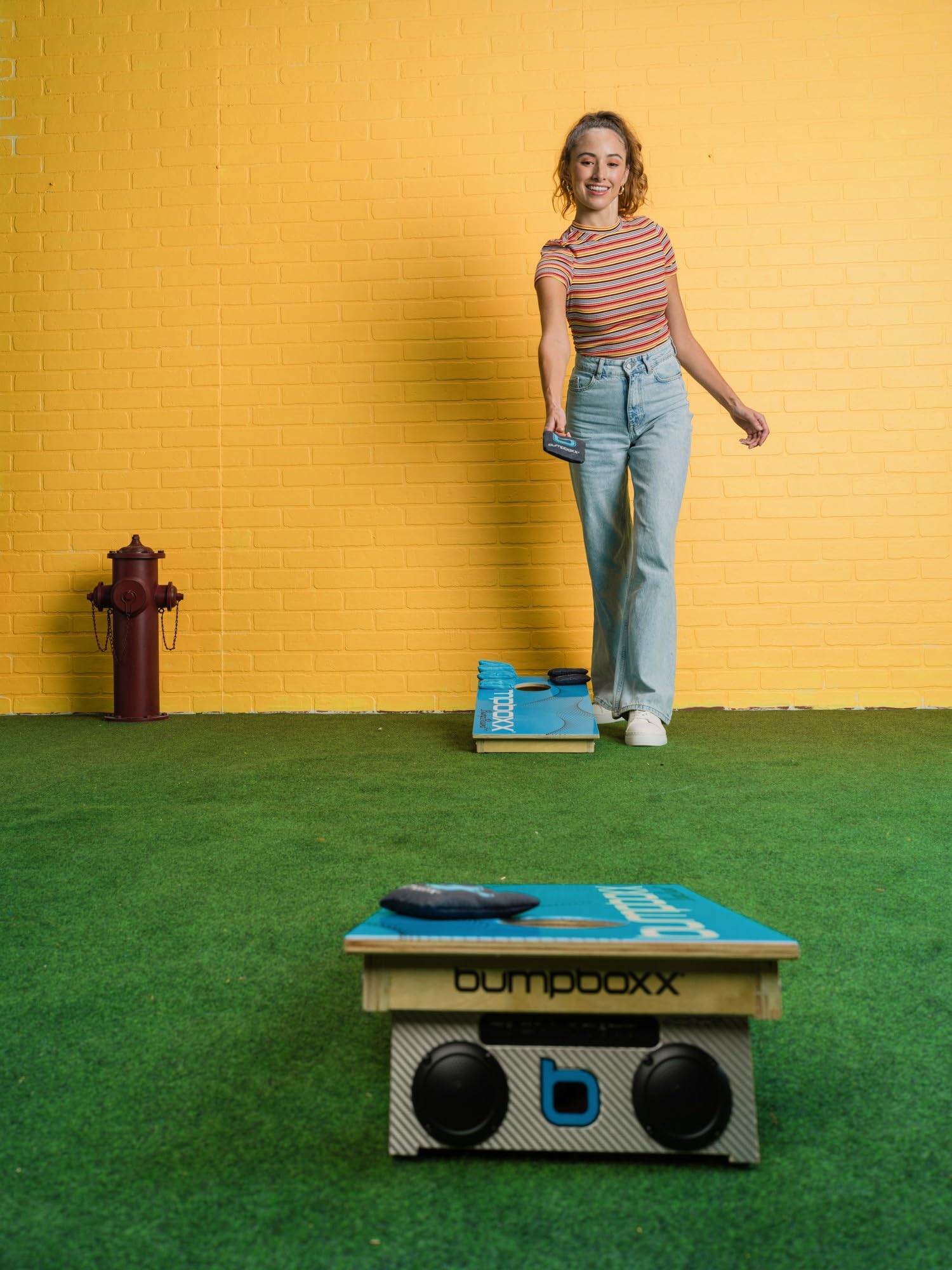Bumpboxx Bluetooth Cornhole Board Set with Speakers - 26