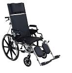 Viper Plus GT Full Reclining Wheelchair - Heavy Duty Mobility Chair with Adjustable Backrest & Footrest | Ideal for Home, Hospital & Travel Use
