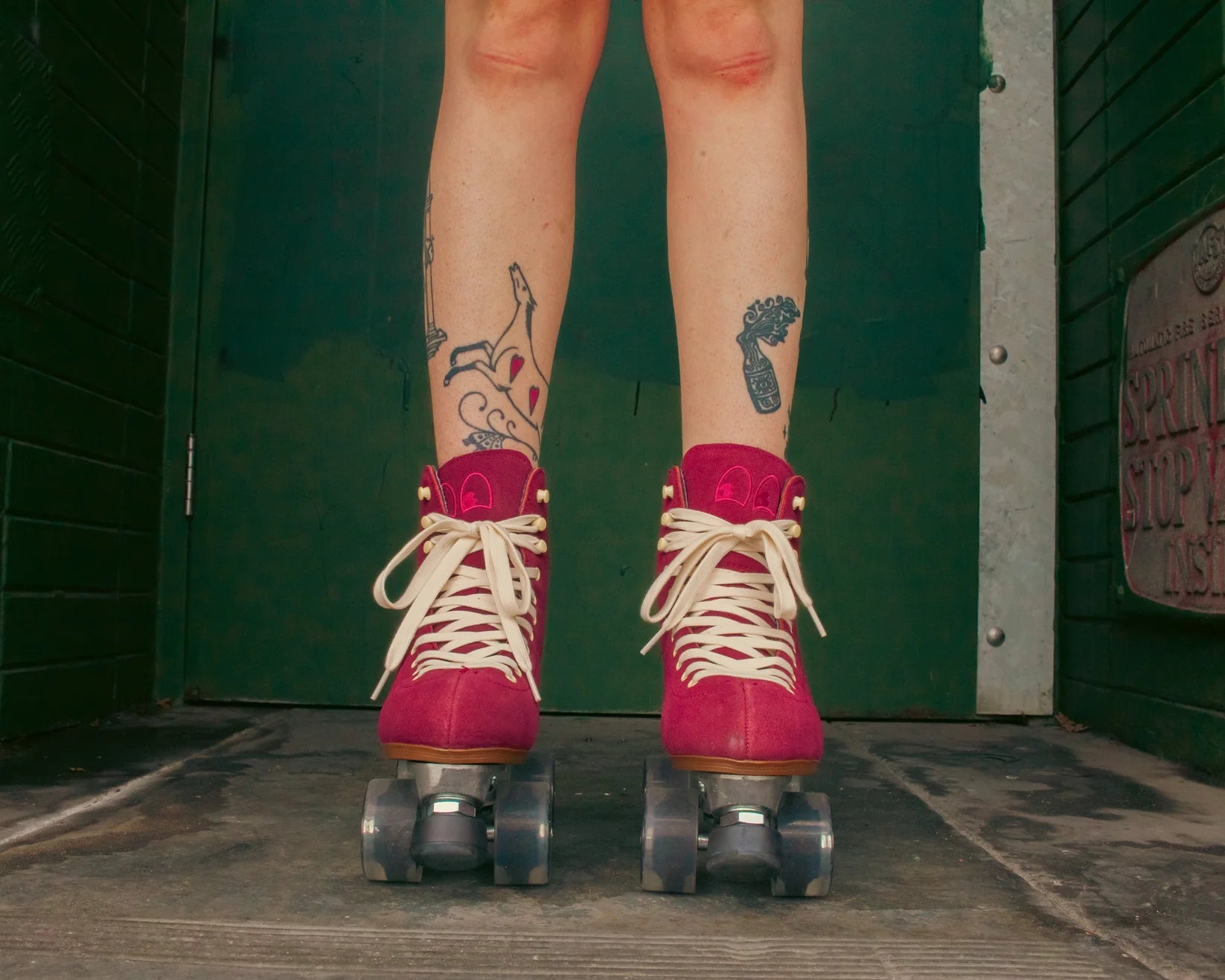 Chuffed Skates Wanderer Roller Skates for Women - Premium Burgundy Outdoor & Indoor Quad Roller Skates with Comfortable Padding - Perfect for Rink, Park, Street Skating and Fitness