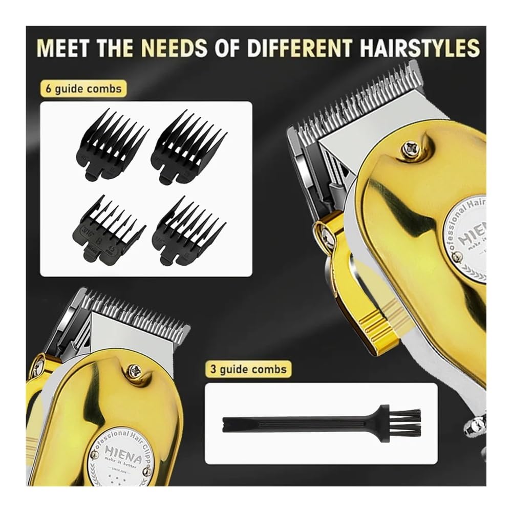 3-Piece Electric Hair Clipper Set for Men - USB Rechargeable High-Performance Trimmer with Sharp Blades for Fast Haircut - Perfect for Home Grooming, Barber Shops & Travel Use