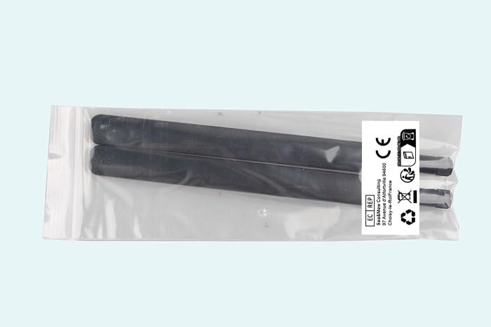 2-Pack 4G LTE SMA Male Omni-Directional Antenna 8dBi Gain - Full Band External Antenna for CPE Routers, Trail Cameras, Mini PCIE Cards, Wireless Access Points, Range Extenders & Modems - Boost Signal for Outdoor/Indoor Connectivity