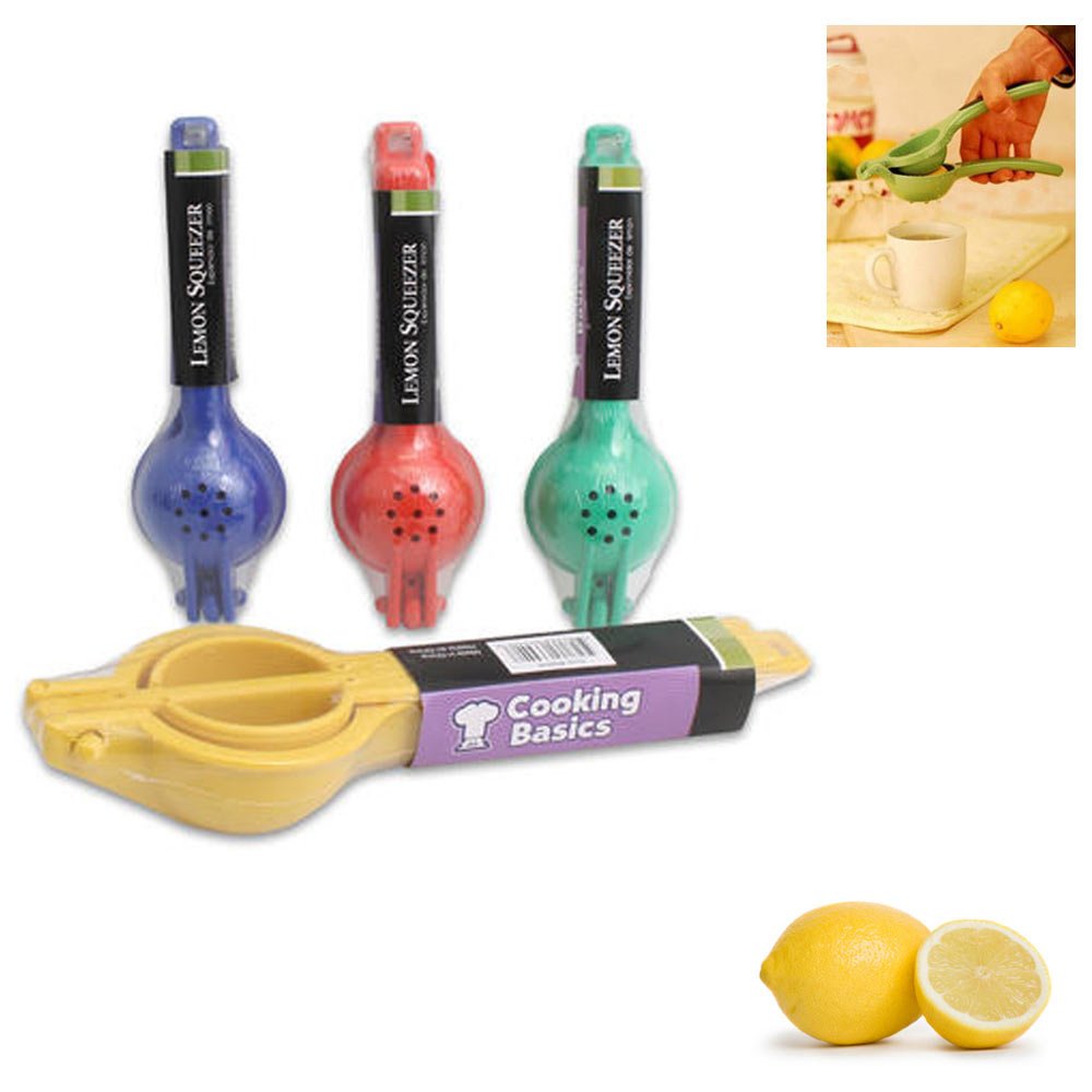 Stainless Steel Lemon Squeezer - Manual Handheld Citrus Juicer for Orange, Lime, Lemon - Durable Kitchen Tool for Fresh Juice Making - Perfect for Cocktails, Baking & Healthy Drinks