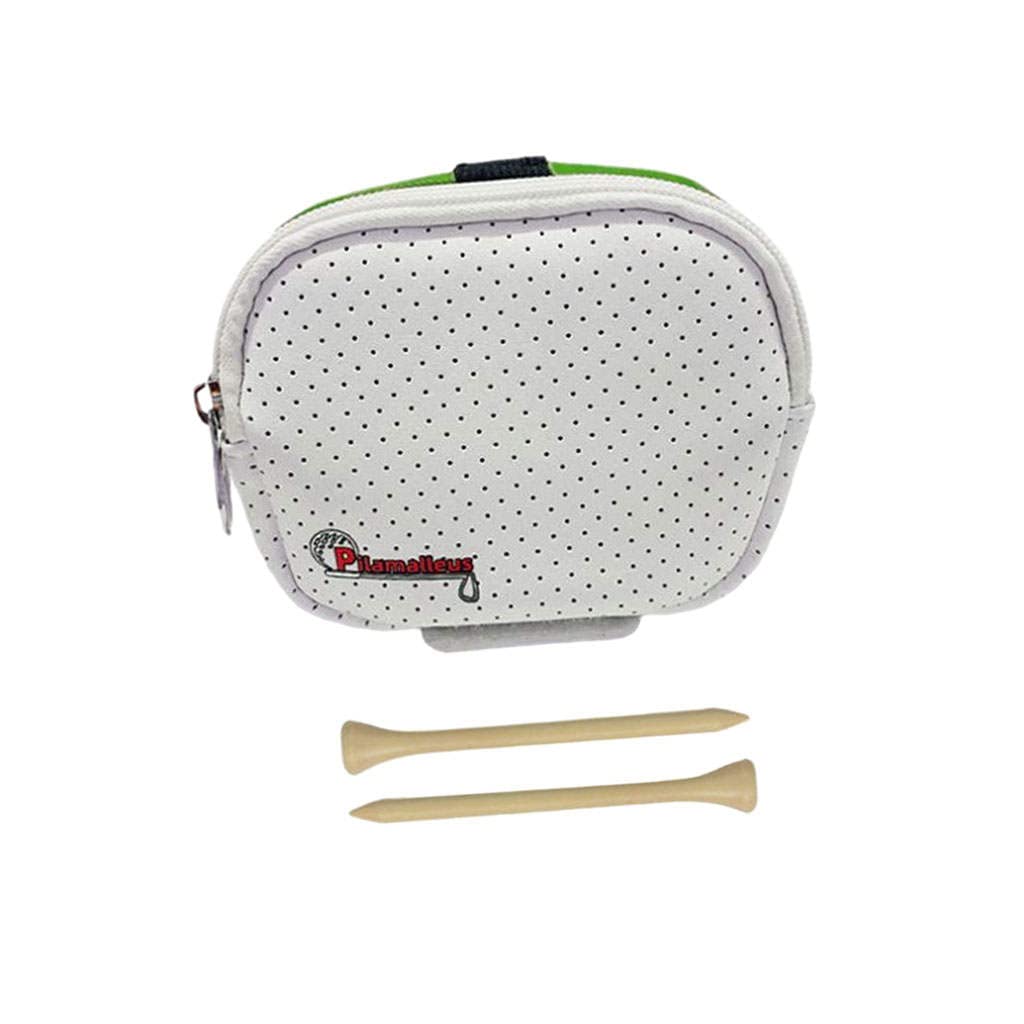Shamjina Portable Golf Ball Pouch - Lightweight Carry Bag Holds 3 Golf Balls & 2 Tees - Perfect for Driving Range, Practice & On-Course Convenience