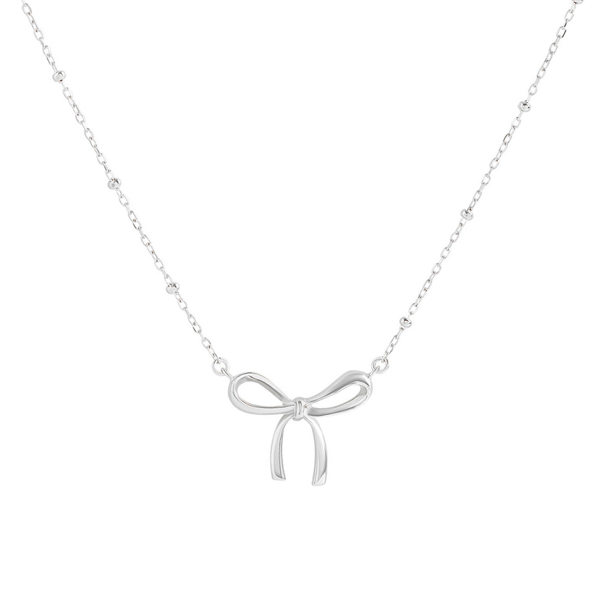 Disco Bow Necklace for Women - Elegant Crystal Rhinestone Party Jewelry - Perfect for Prom, Wedding, and Evening Events