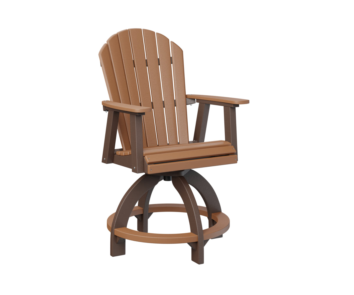 Berlin Gardens Comfo Back Swivel Counter Chair - Adjustable Height Bar Stool for Kitchen Island, Breakfast Nook & Home Decor - Comfortable Modern Seating for Dining & Entertaining