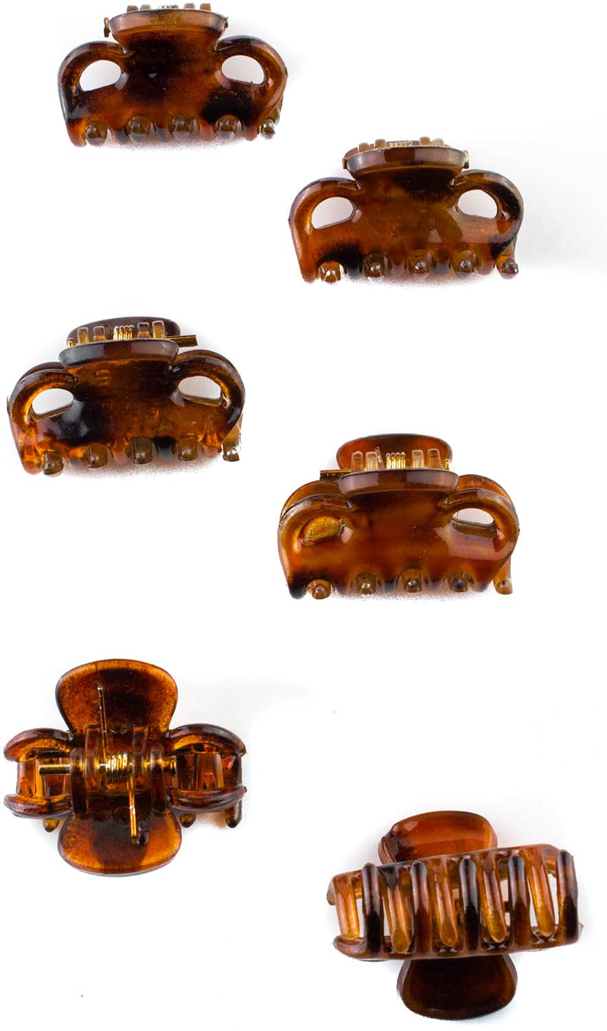Mytoptrendz® - 12 Pack Mini Hair Claw Clips 1 Inch Small Non-Slip Plastic Butterfly Clips for Women & Girls - Classic Hair Accessories (Tortoise Brown) - Perfect for School, Work, Gym & Everyday Hairstyles