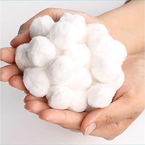 Premium 100% Cotton Balls - 400 Count (4 Packs) for Makeup Removal, Nail Polish Application, Skincare & First Aid | Soft, Absorbent & Multipurpose | Ideal for Facial Cleansing, Baby Care & Cosmetic Use