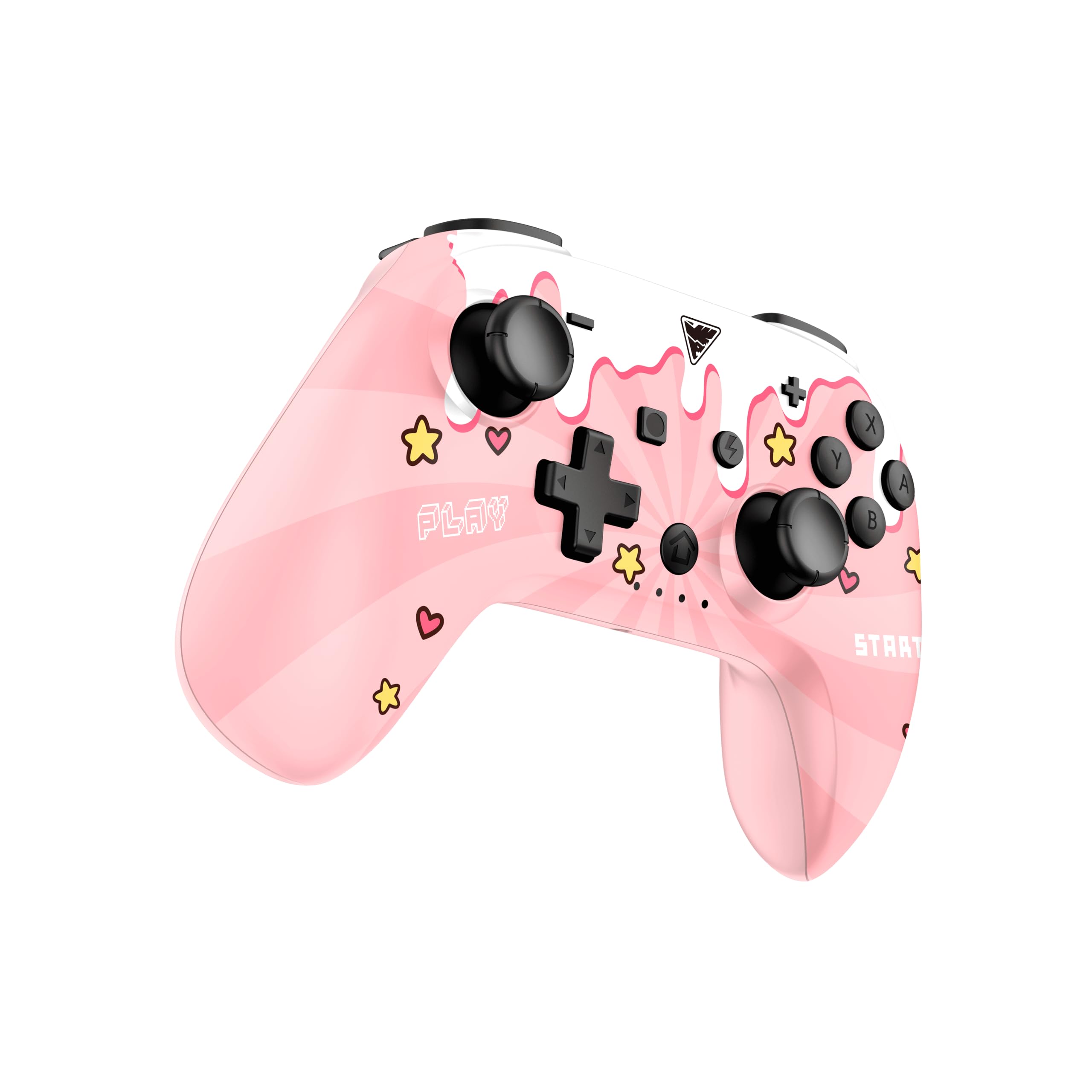 DragonShock POPTOP COMPACT BT Wireless Bluetooth Controller for Nintendo Switch, Switch Lite & Switch OLED - Sweet Pink | Portable Gaming for Travel, Home & On-the-Go Play