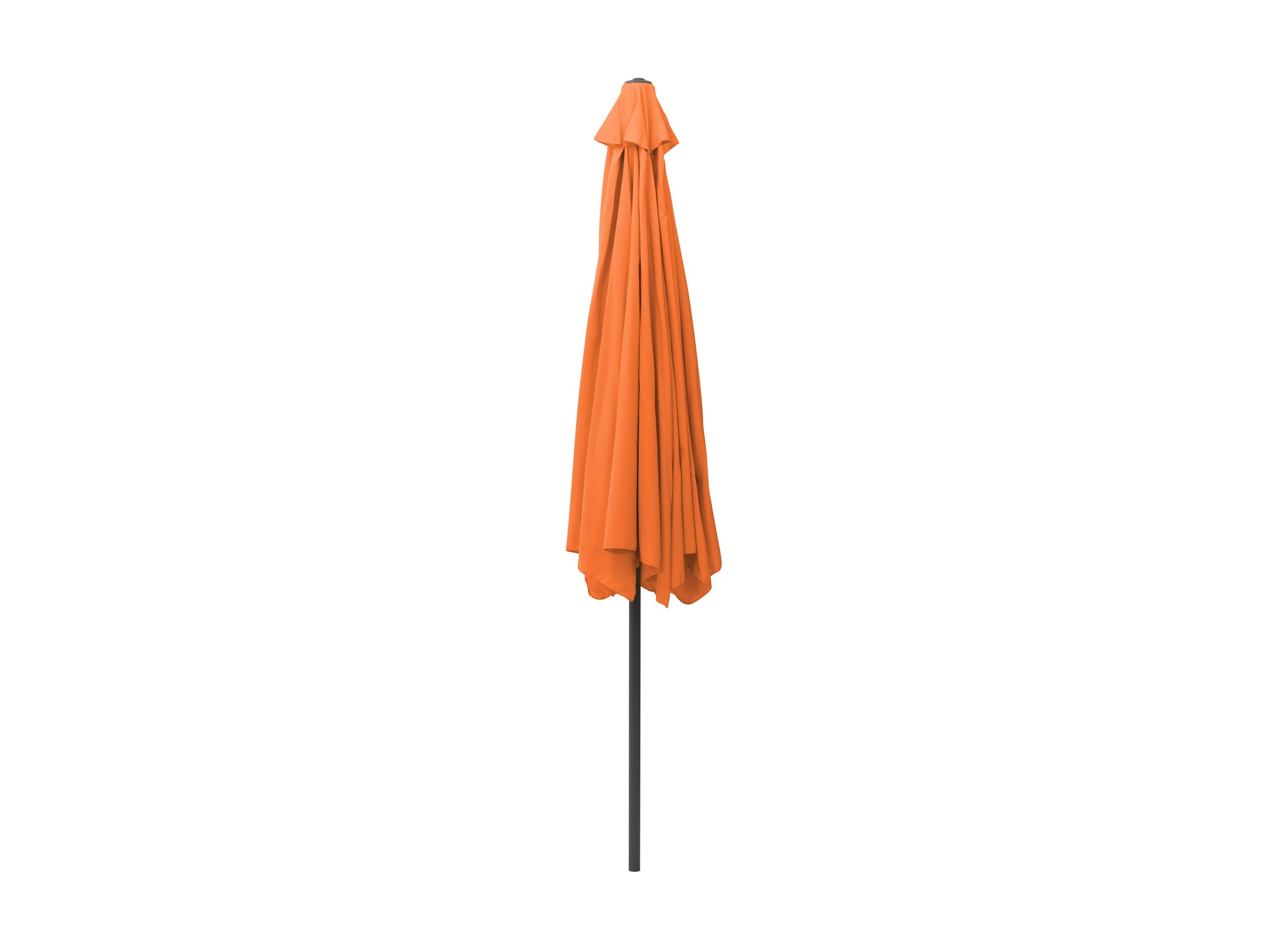 10ft Round Orange Patio Umbrella - UV Protection Outdoor Market Umbrella for Poolside, Garden, and Backyard Relaxation