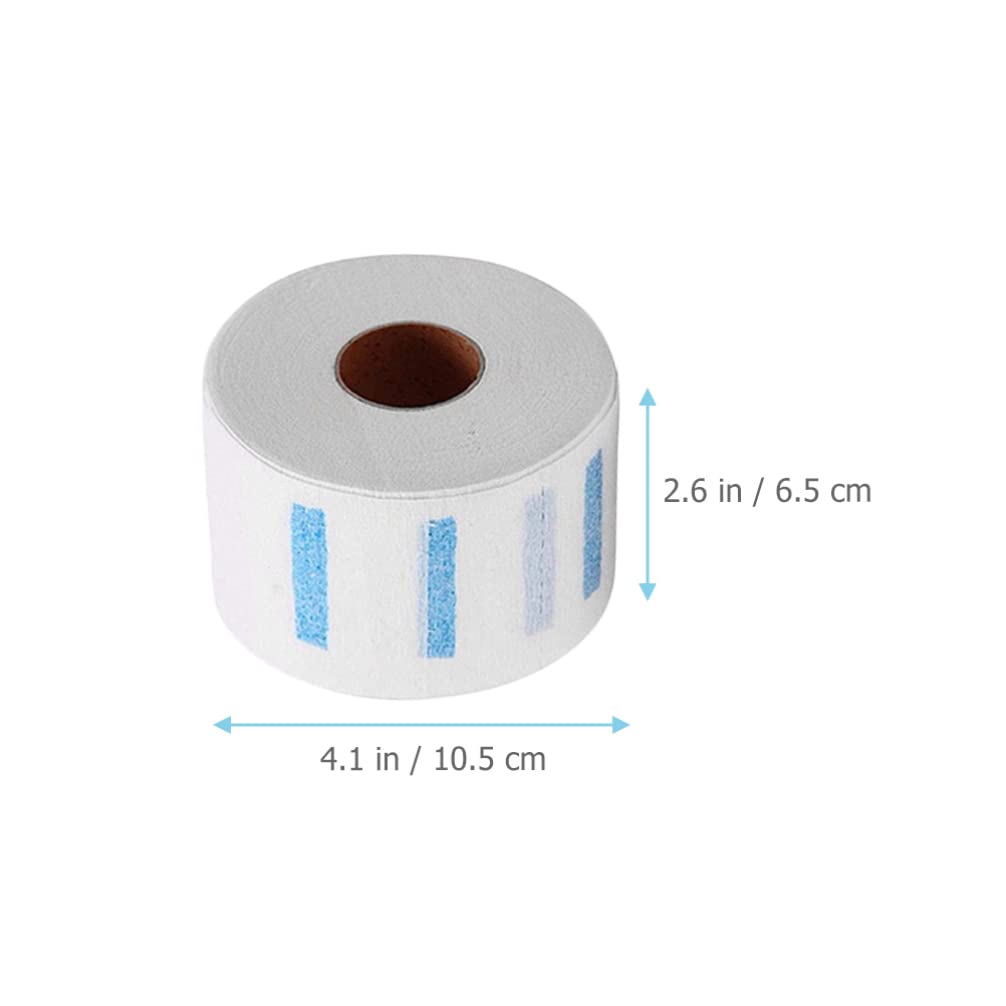 FOMIYES Salon Neck Paper - 10 Rolls Stretchy Barber Neck Strips for Hair Styling & Molding, White Disposable Scarf Paper for Hairdressers & Salons - Perfect for Haircuts, Coloring & Styling Sessions
