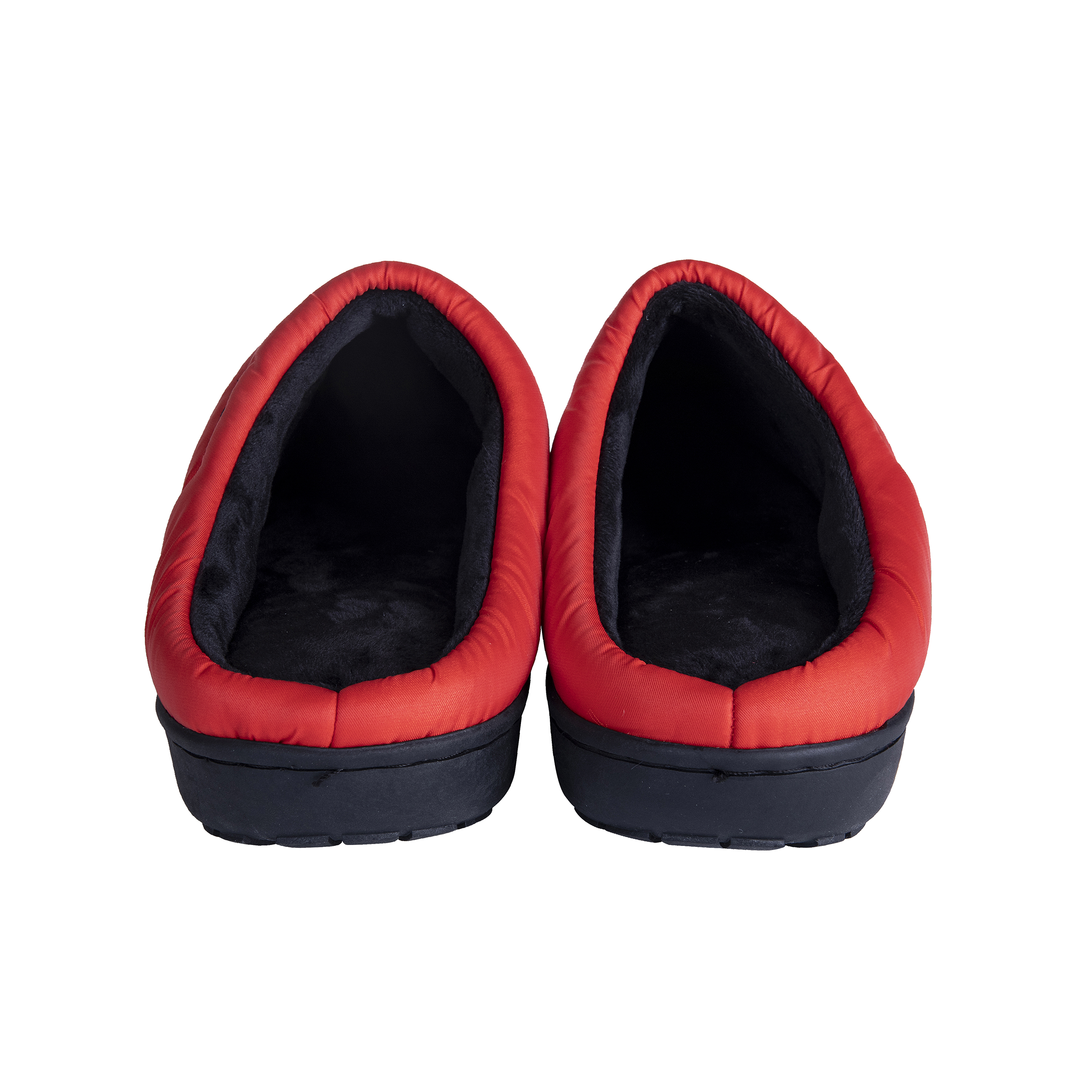 SUBUTokyo Cozy Winter Slippers for Women - Soft Plush Indoor/Outdoor House Shoes - Warm Red Fuzzy Slippers for Cold Weather, Home, Office & Travel