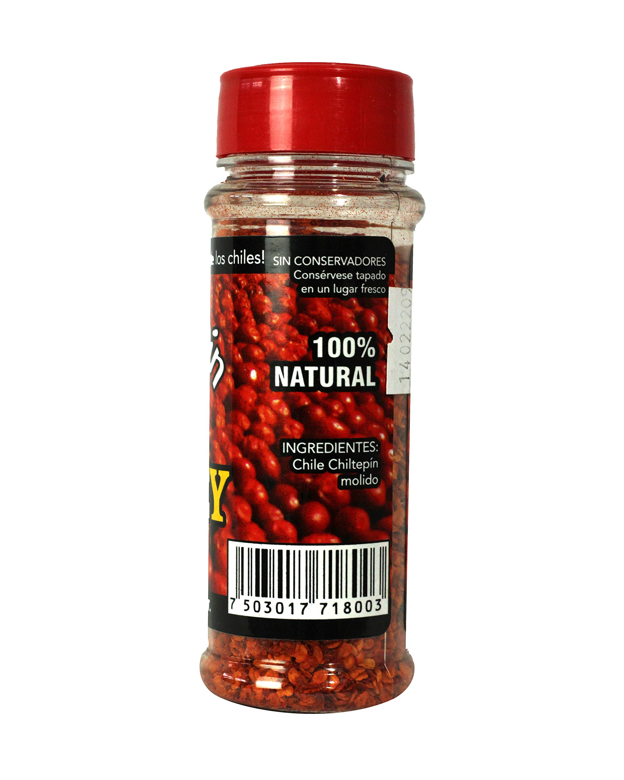 Chiltepin El Rey Hot Pepper Powder 1.76 Oz (12 Pack) - Authentic Mexican Spice for Cooking, Seasoning & Hot Sauce Making