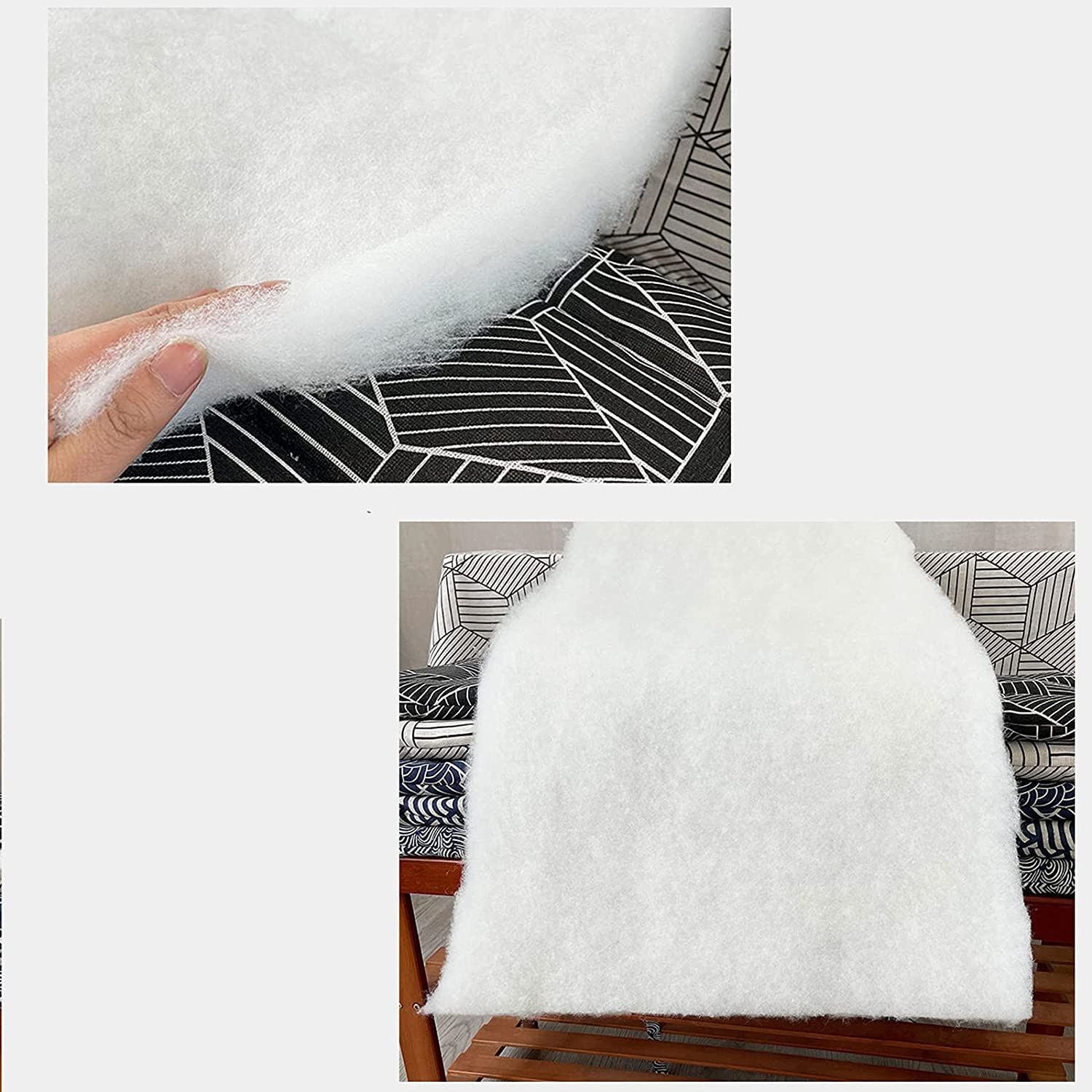 **48x16 Inch Indoor/Outdoor Bench Cushion - Cotton Garden Furniture Loveseat & Swing Cushion - Water-Resistant & Durable for Patio, Deck, Porch, and Poolside Use**