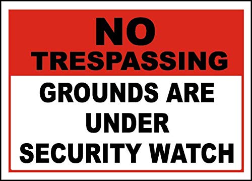 Safety & Warning Vinyl Stickers Bundle - 3 Pack Warehouse Security Signs (3.5