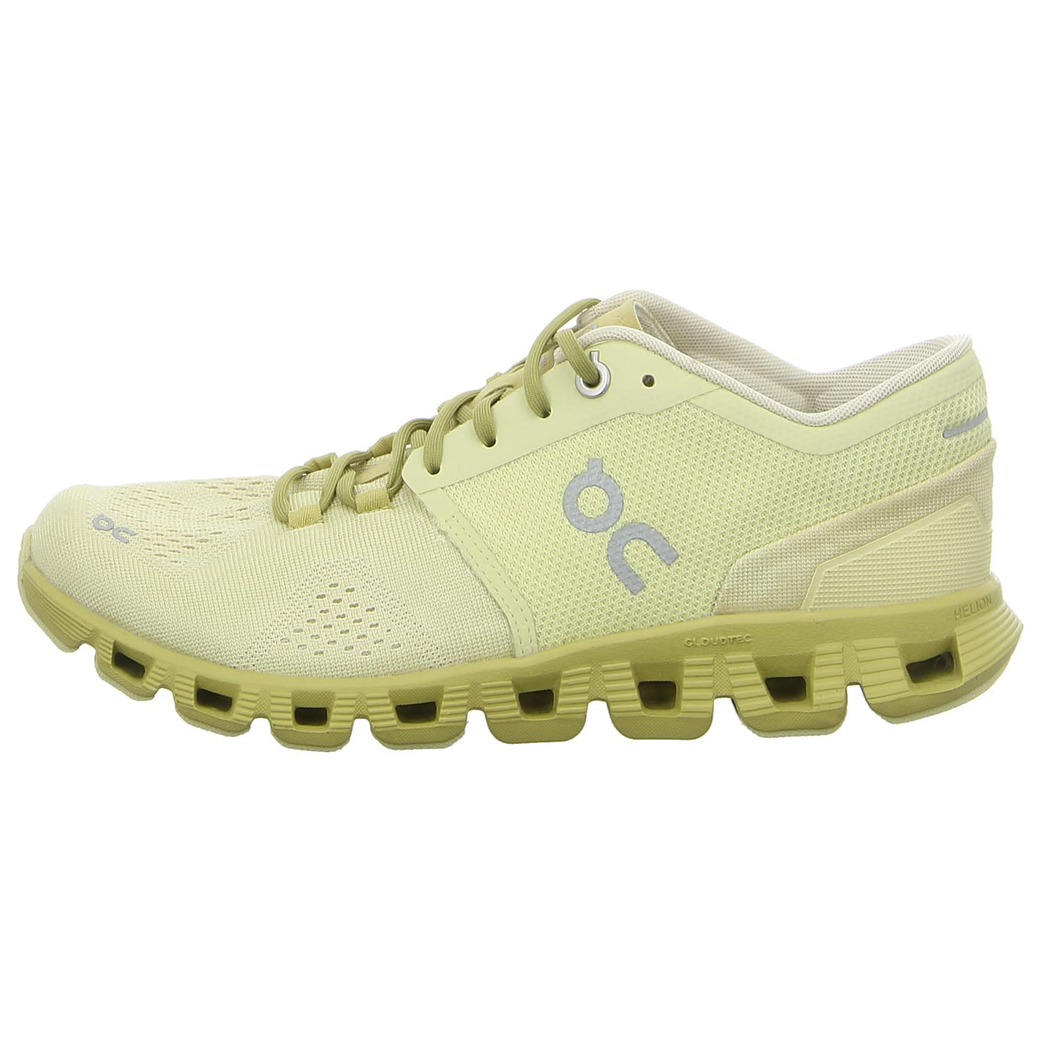 ON Women's Cloud X Running Sneakers - Lightweight & Comfortable Trail Shoes in Glade/Citron Yellow - Size 9 Medium US - Perfect for Jogging, Gym Workouts & Outdoor Activities