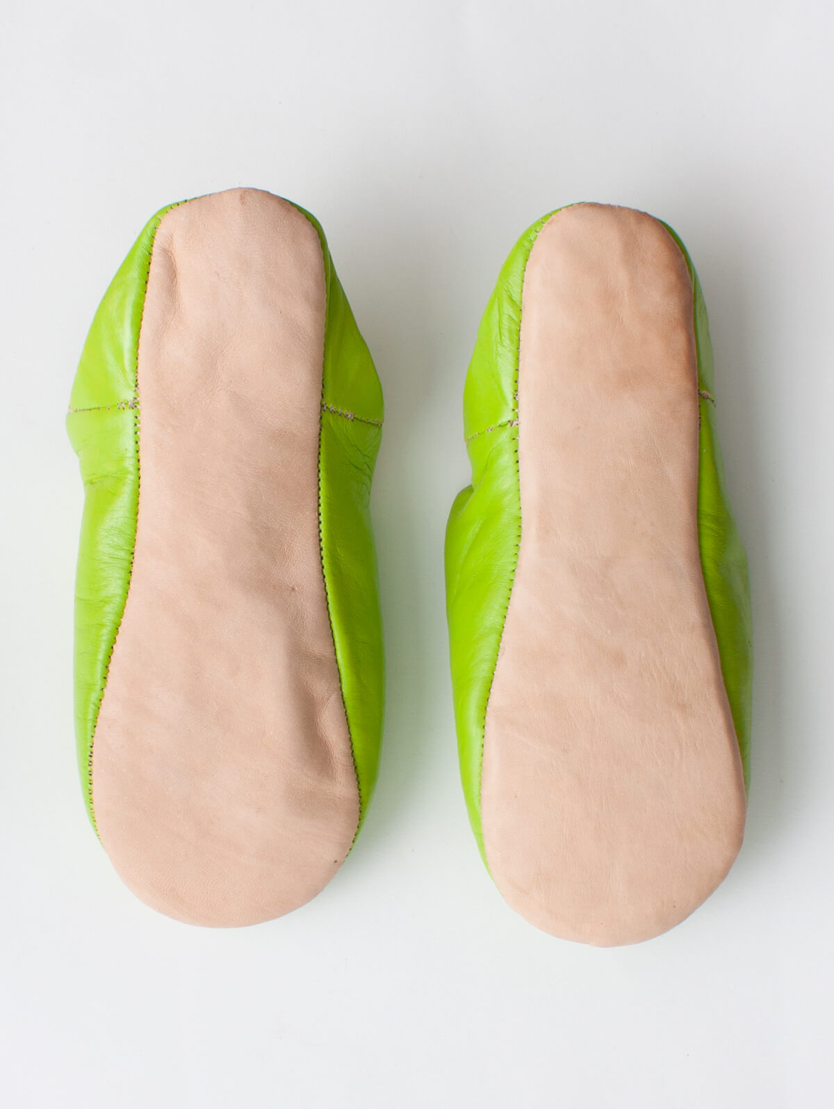 Sparkly Moroccan Babouche Slippers with Sequins - Comfortable Lime Green House Shoes for Women | Perfect for Lounging, Spa Days & Boho Home Decor
