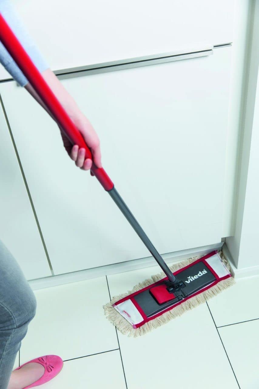 Vileda WashMat Combi 1475 with Telescopic Handle - Powerful Loop Structure for Deep Cleaning - Ideal for Tile & Stone Floors - Perfect for Kitchen, Bathroom & Hard Surface Cleaning