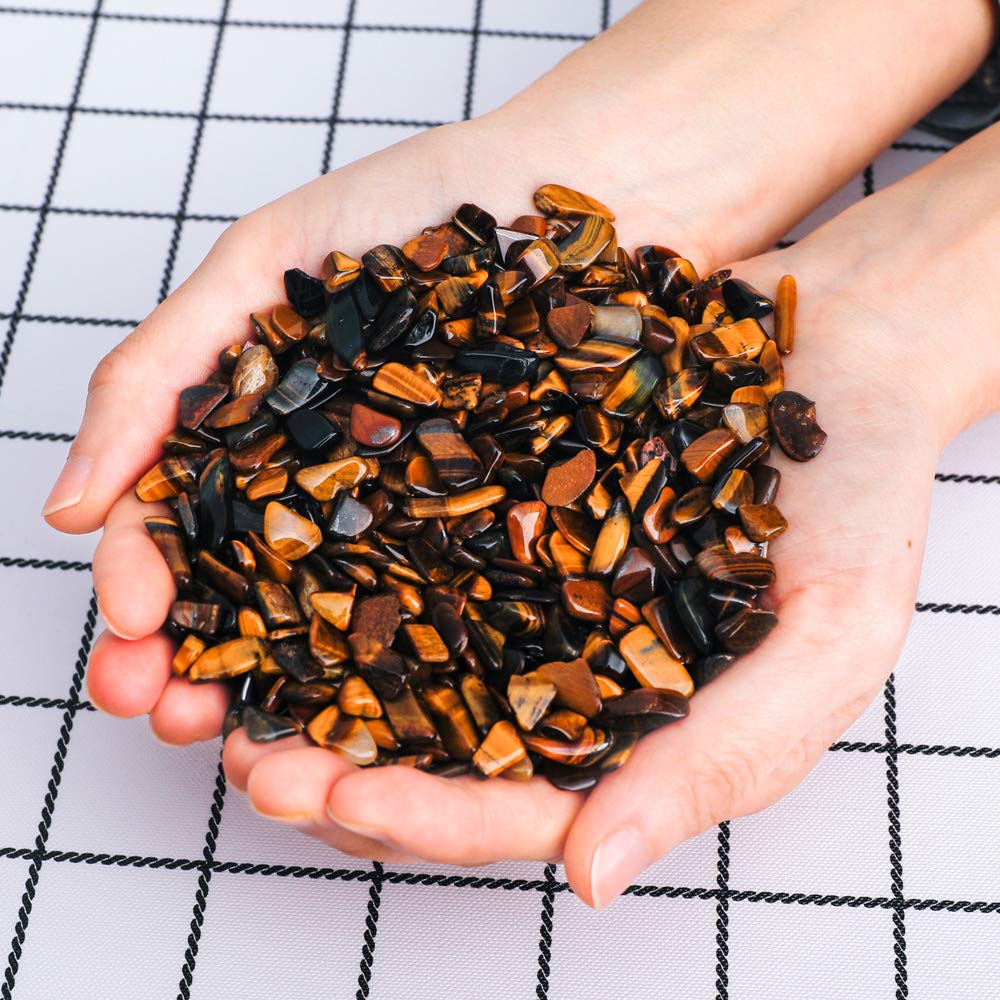 Crushed Gemstone Chips for Jewelry Making - Natural Tumbled Crystal Stones for DIY Crafts, Home Decor, Vase Filler & Spiritual Healing | Bulk Wholesale (1lb)