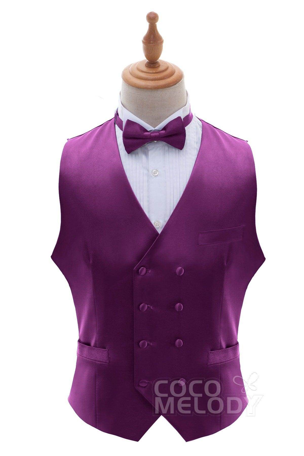 Men's Stretch Silk-Like Satin Vest - Comfortable & Breathable Formal Wear for Weddings, Parties & Business Events - CZ170021