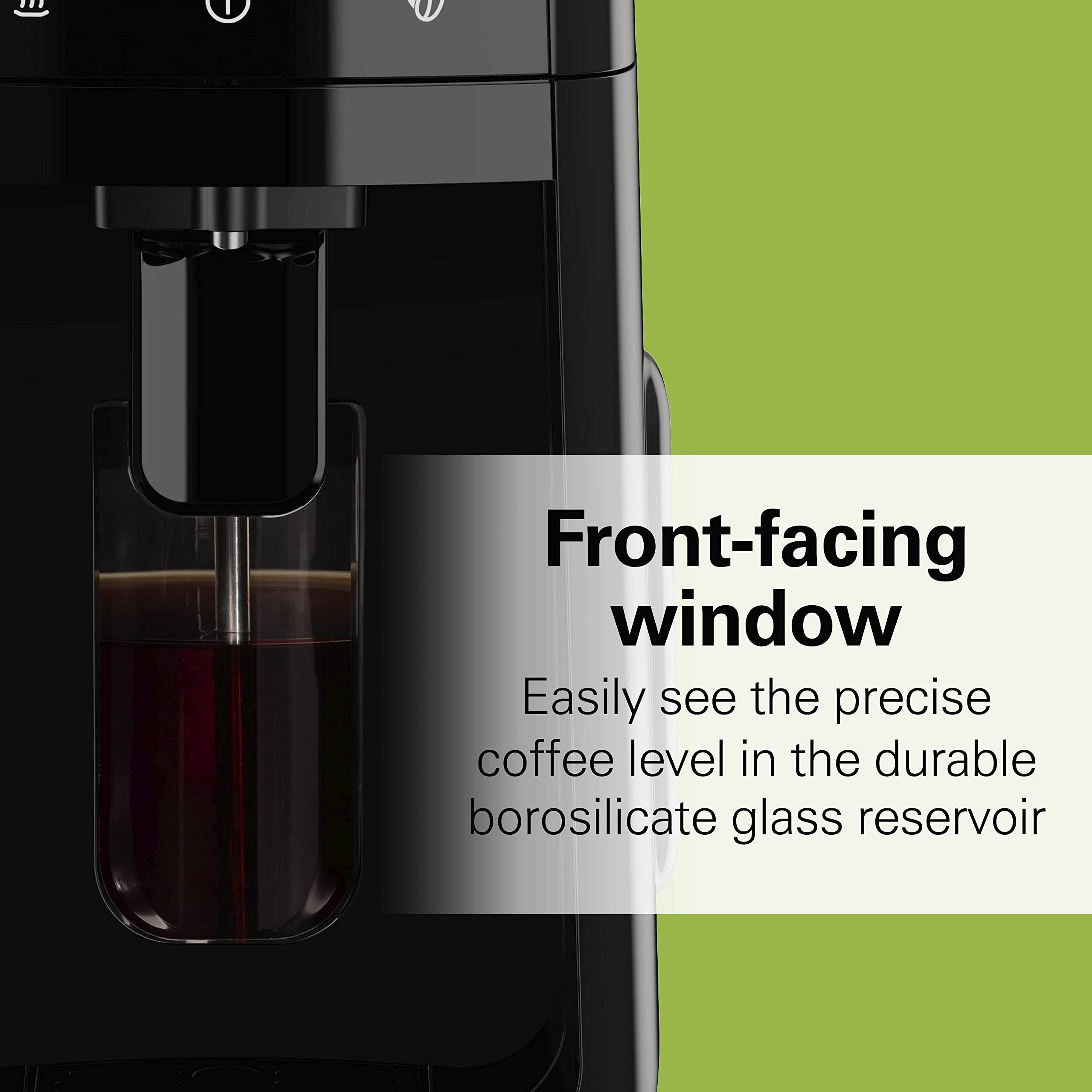 Hamilton Beach 12-Cup Programmable Drip Coffee Maker with One-Touch Brewing - Removable Water Tank & Glass Carafe - Perfect for Home, Office, or Restaurant Use (Model 47600, Black)