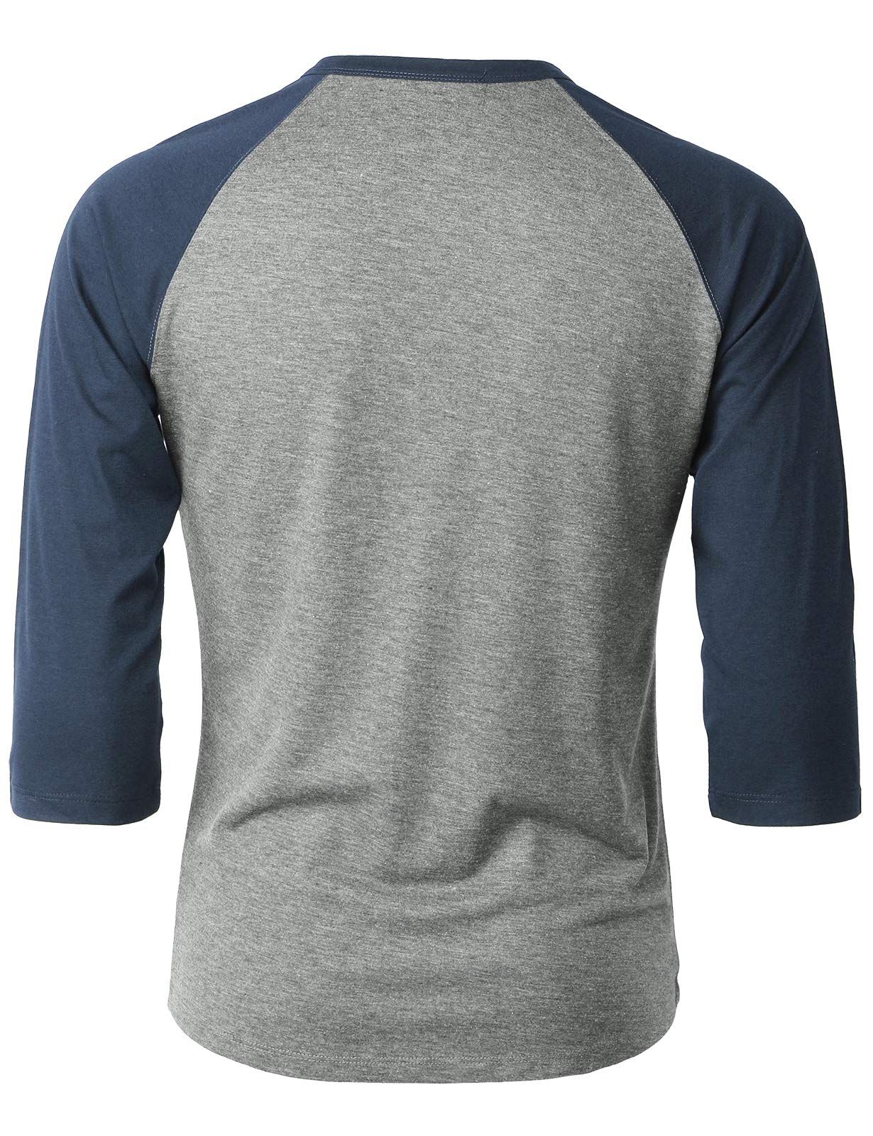 Men's Casual Slim Fit Henley T-Shirts - Raglan Long & 3/4 Sleeve Baseball Jersey Tees for Everyday Wear, Gym, and Street Style