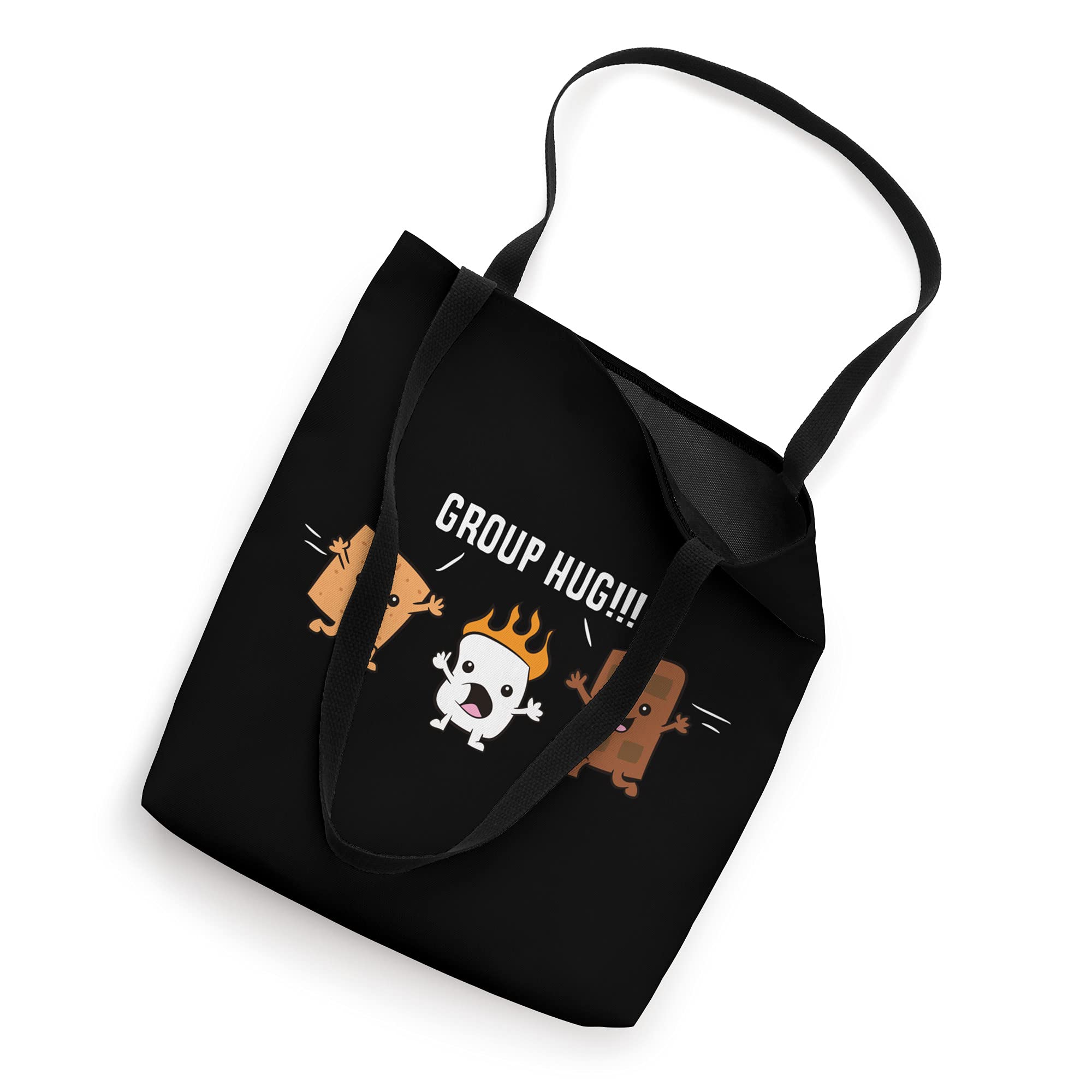Group Hug Camping Campfire Chocolate Marshmallow S'Mores Tote Bag - Perfect for Outdoor Picnics, Beach Trips & Summer Adventures