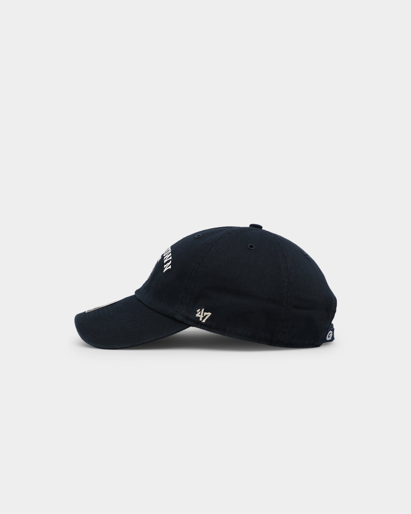 47 Brand Georgetown Hoyas '47 Clean Up Strapback Hat - Navy Blue Adjustable Snapback Cap for Men - Perfect for Basketball Games, College Spirit & Casual Wear