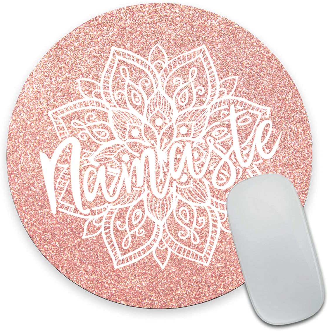 Mandala Design Round Mouse Pad - Non-Slip Rubber Base, Waterproof Office & Laptop Mousepad (7.9