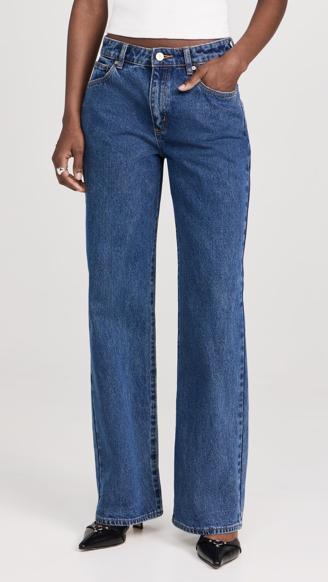 Women's 95 Baggy Bella Jeans - High Waist Distressed Denim Pants for Casual Wear & Street Style Outfits