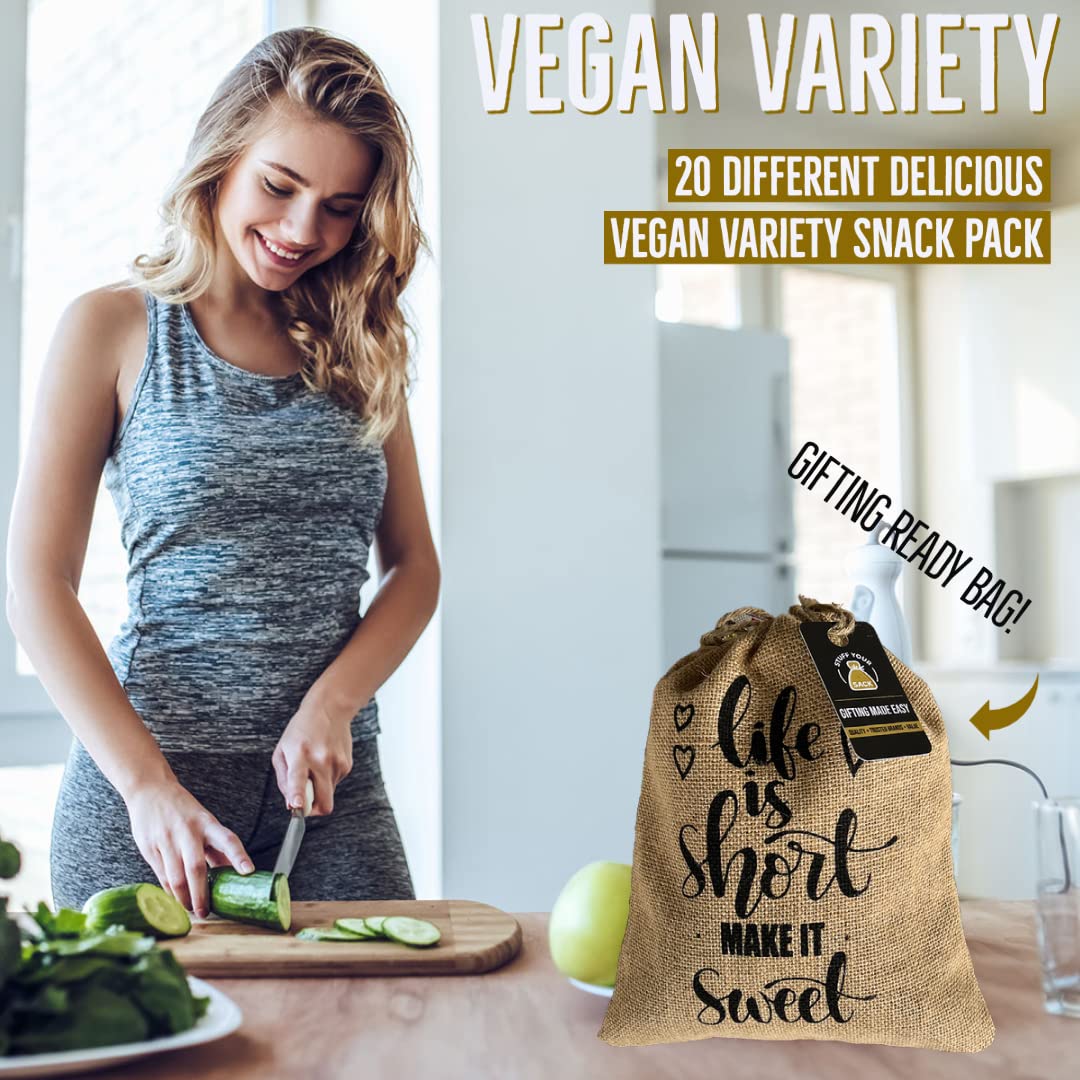 Healthy Vegan Snack Variety Pack - Gluten Free, Dairy Free, Non-GMO Care Package | Perfect for Office, School & Travel Snacking
