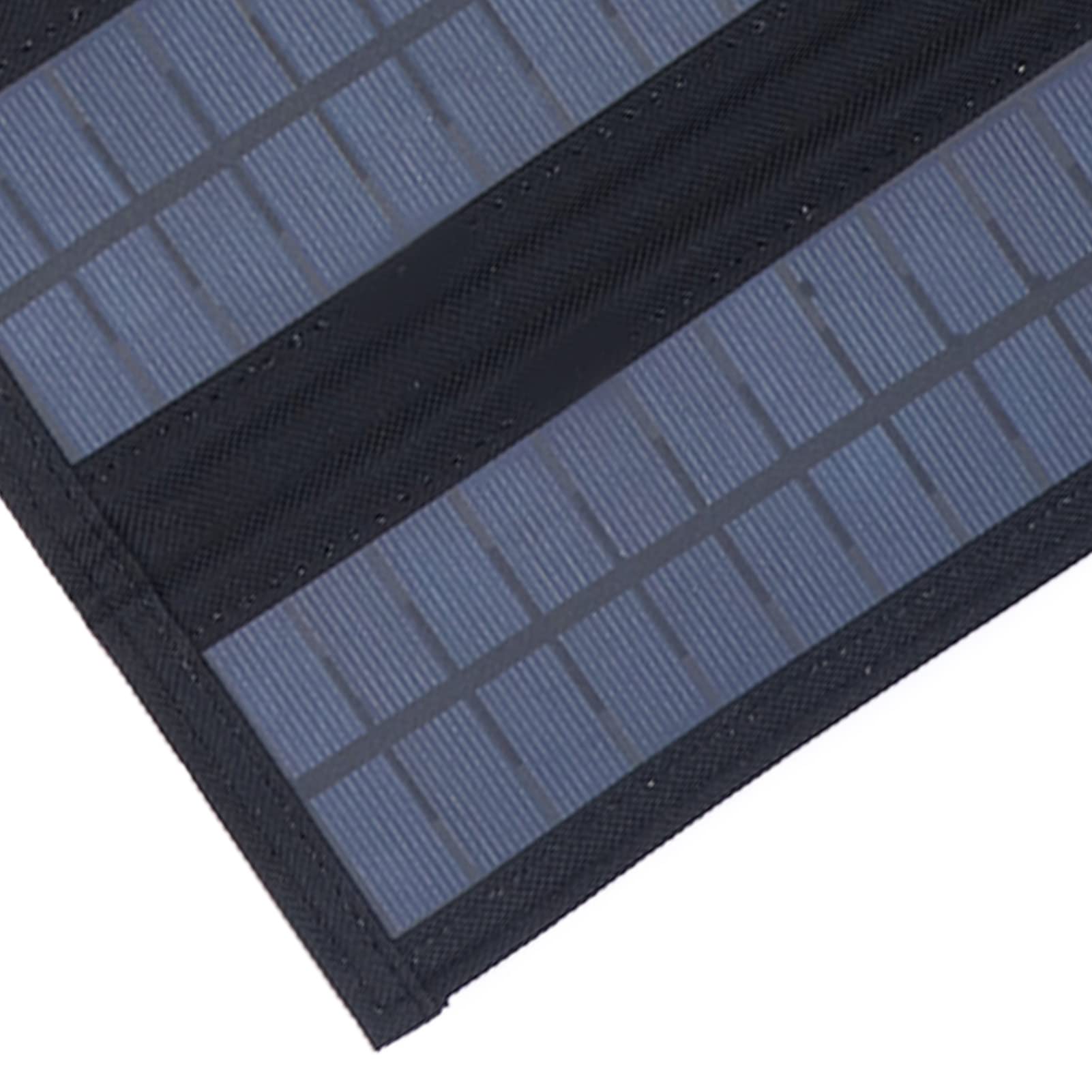 EXCLUZO 100W Foldable Monocrystalline Solar Panel Charger - Portable Solar Power Bank for Outdoor Camping, Hiking, RV, Emergency Power Supply & Off-Grid Adventures