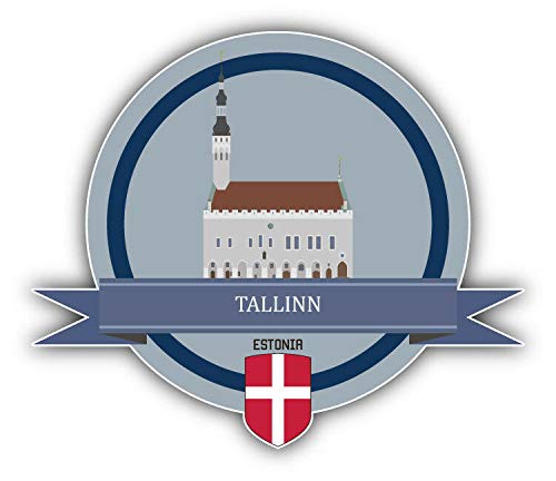 Tallinn Estonia Coat of Arms Vinyl Magnet - 5