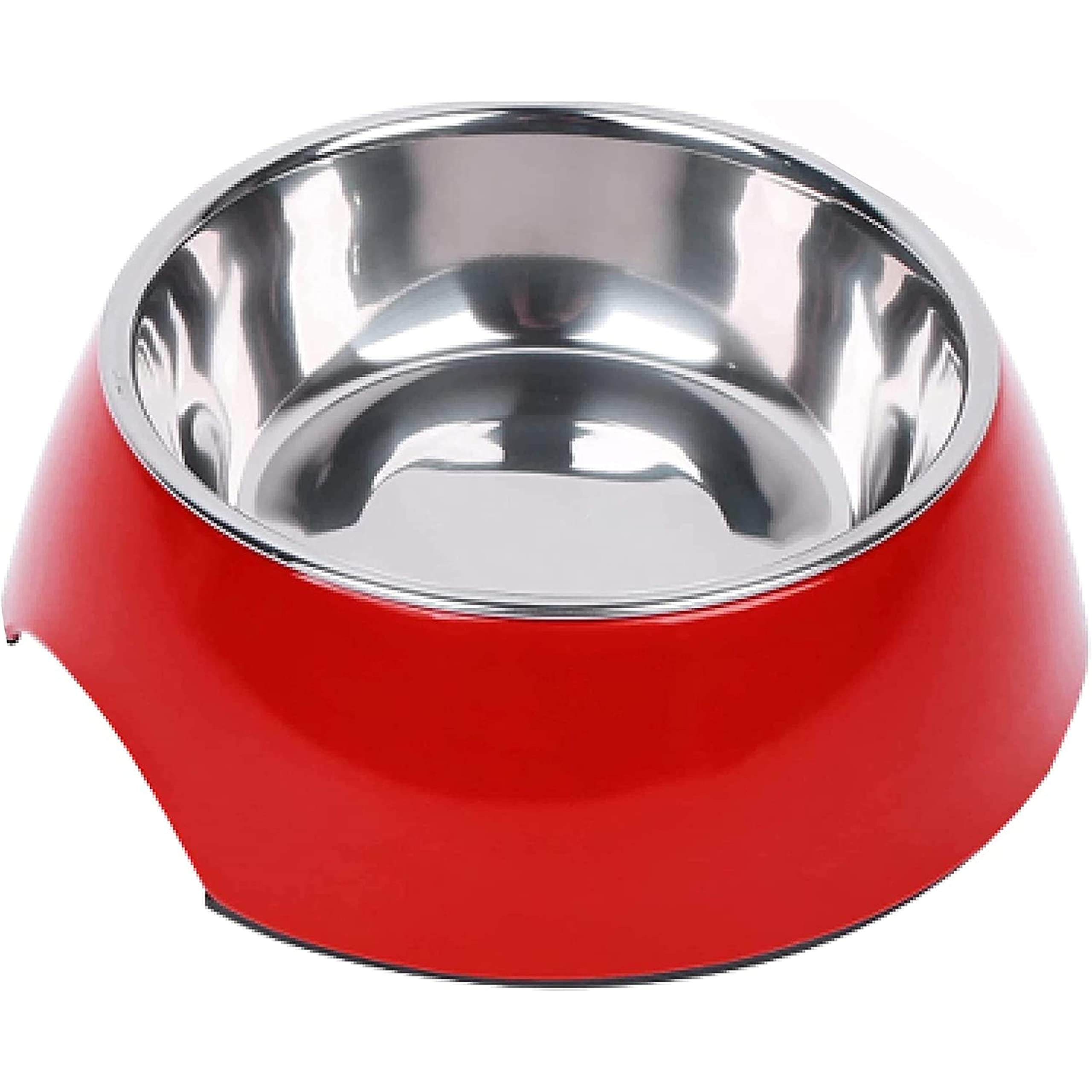 DDOXX Non-Slip Dog Bowl with Removable Stainless Steel Top & Melamine Base - Dishwasher Safe Pet Food and Water Dish - Perfect for Mealtime, Travel, and Outdoor Use