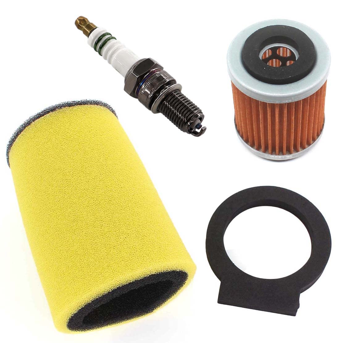 USPEEDA Air Filter Cleaner & Spark Plug Compatible with Terrapro 350 YFP350 (1988 Model) - Engine Maintenance Kit for ATV, UTV, Dirt Bike & Off-Road Vehicles
