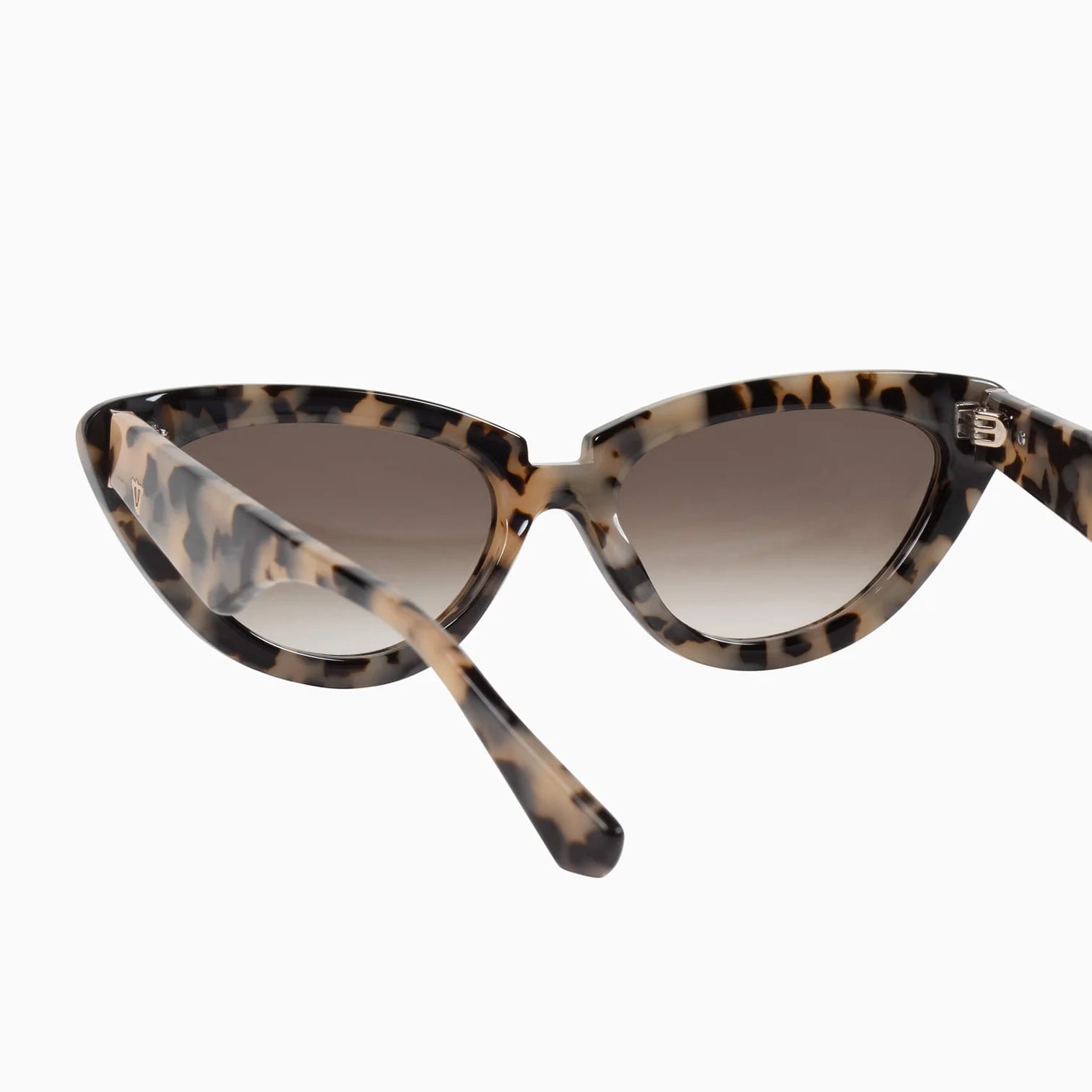 Dayze Bone Tortoise Shell Sunglasses with Gold Metal Trim & Brown Gradient Lenses - Stylish UV Protection for Outdoor Activities, Beach, and Driving