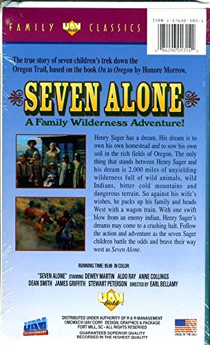 Seven Alone VHS - Classic Family Adventure Movie for Kids & Teens - Perfect for Movie Nights, Collectors, and Nostalgic Entertainment