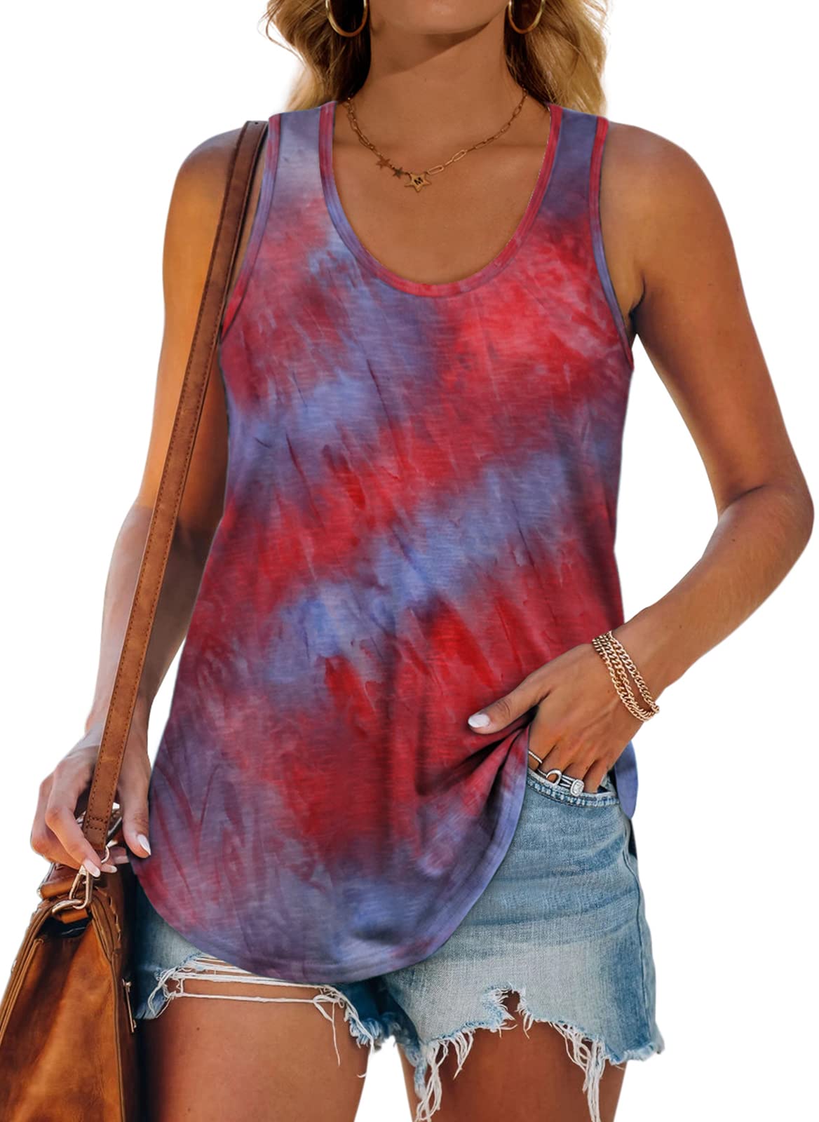 Women's Racerback Tank Tops - Loose Fit Summer T-Shirts for Women | Gym, Yoga, Beach & Casual Wear