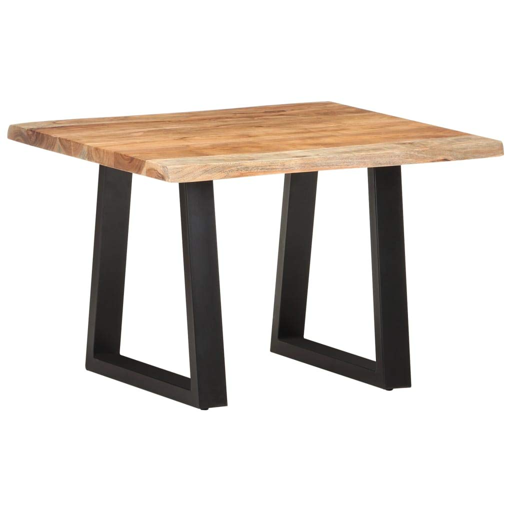 Modern Acacia Wood Coffee Table with Live Edges - 23.6