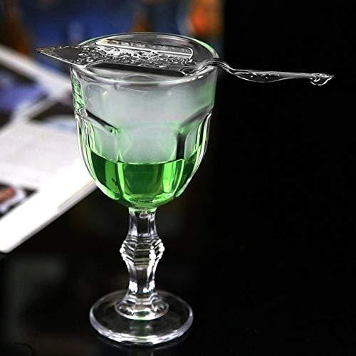Premium Stainless Steel Absinthe Spoon & Dripper Set - Essential Absinthe Fountain Accessory for Sugar Cubes & Glasses - Perfect for Home Bars, Cocktail Parties & French Spirit Tasting